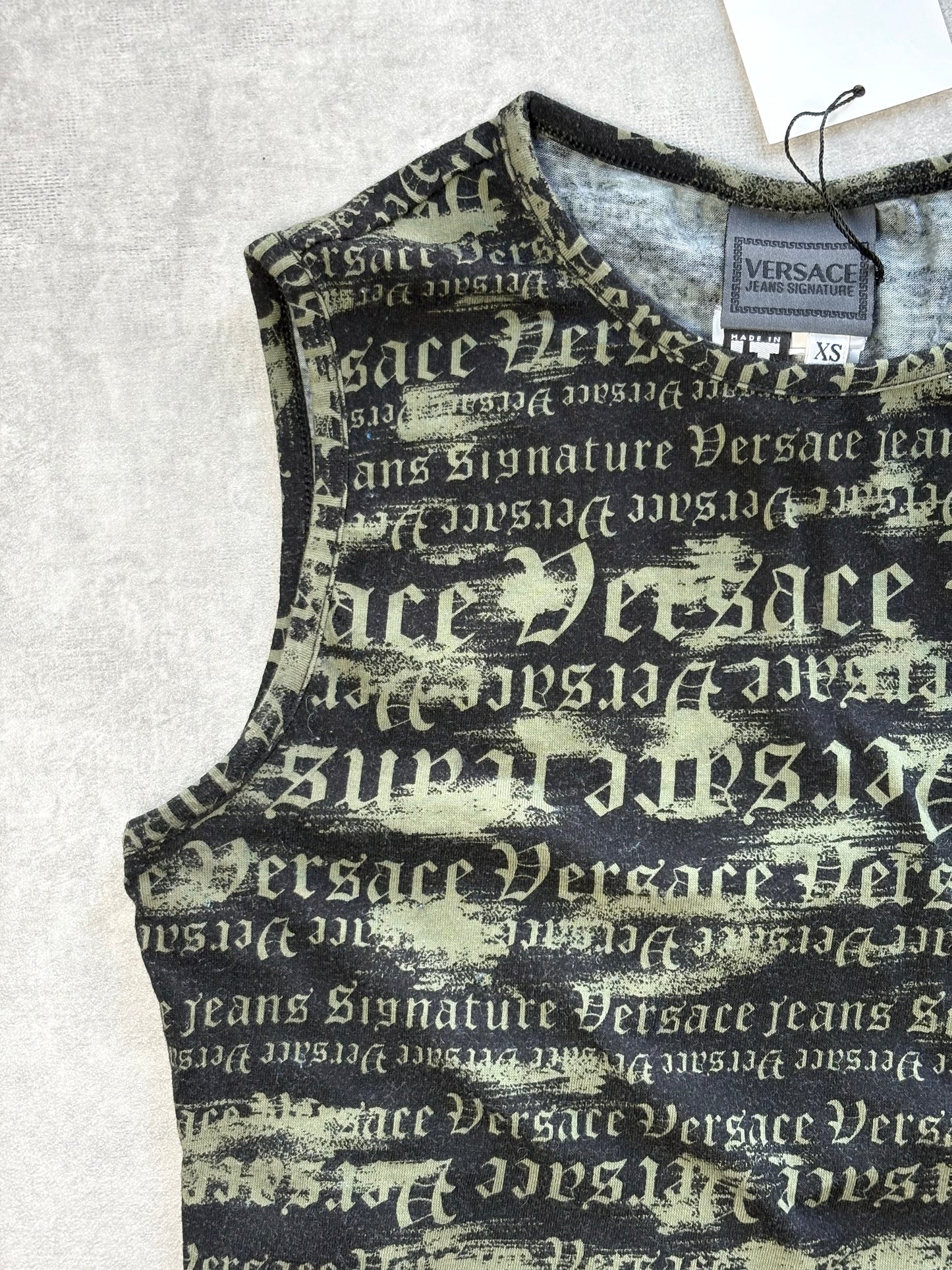Versace Graffiti Logo Top