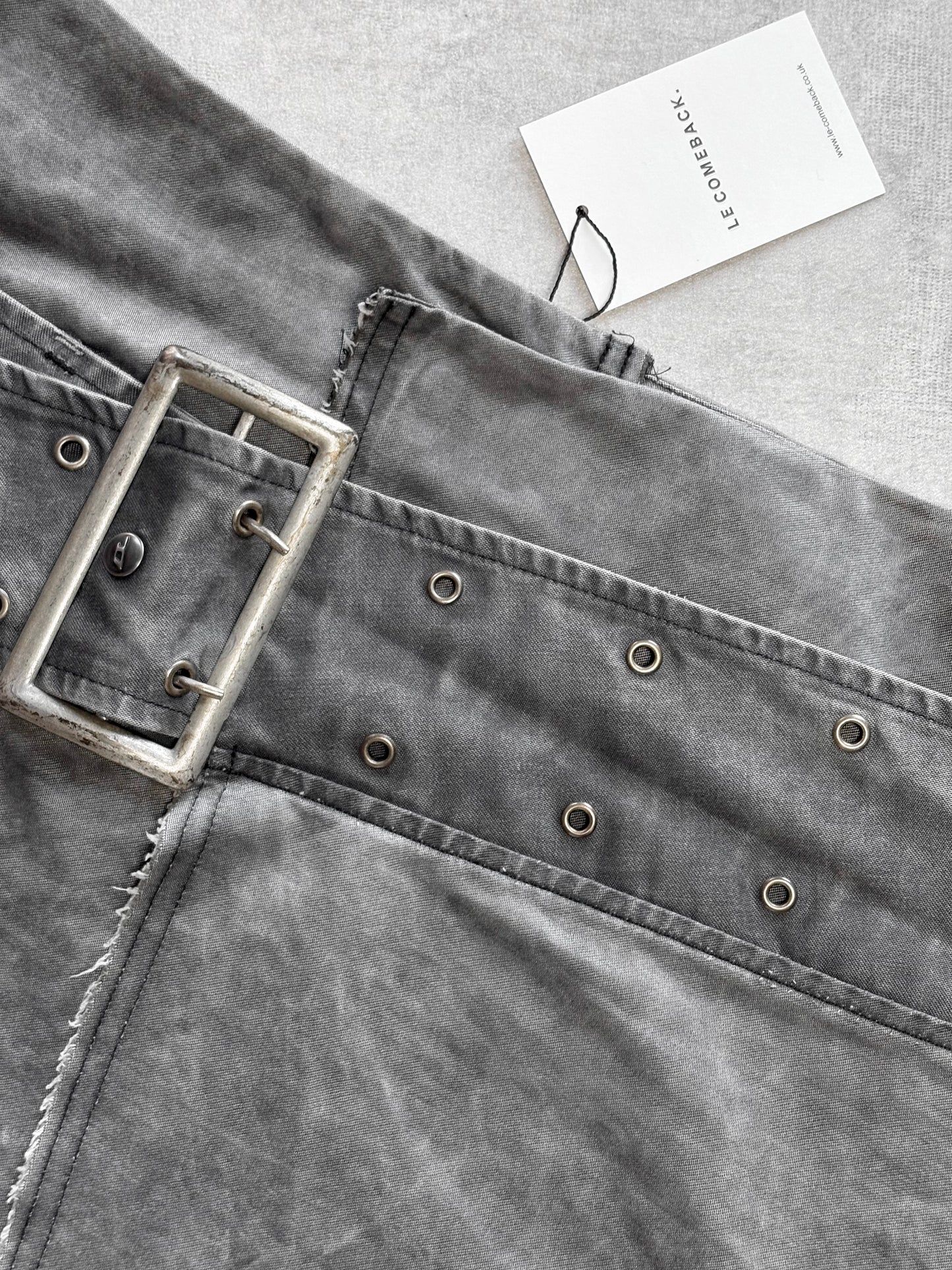 Diesel Belted Grey Mini Skirt