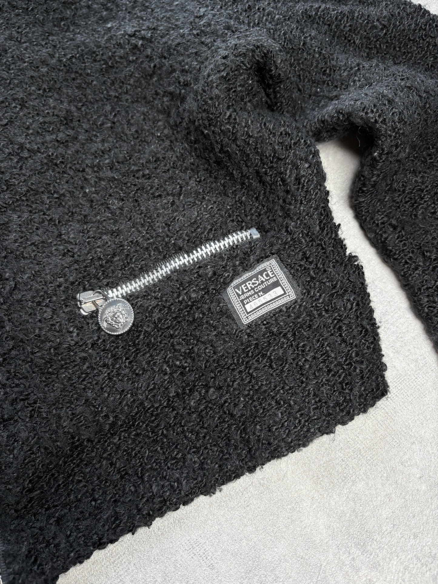 Versace Boucle Cropped Jacket