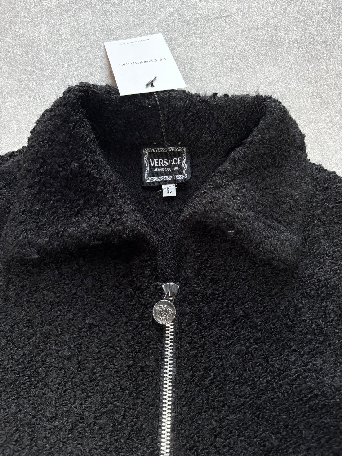 Versace Boucle Cropped Jacket
