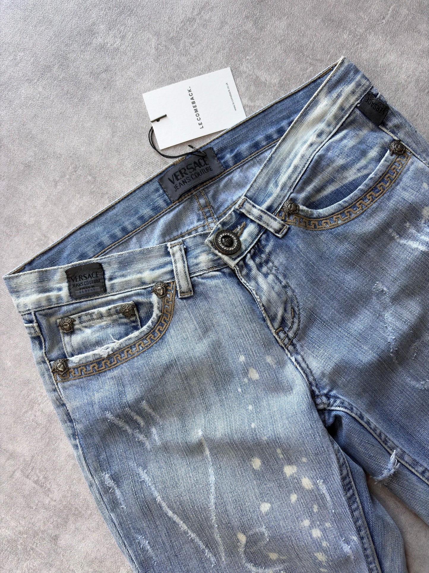 Versace Distressed Jeans