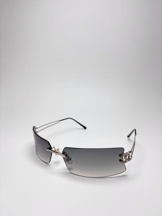 Chanel Diamante Logo Sunglasses