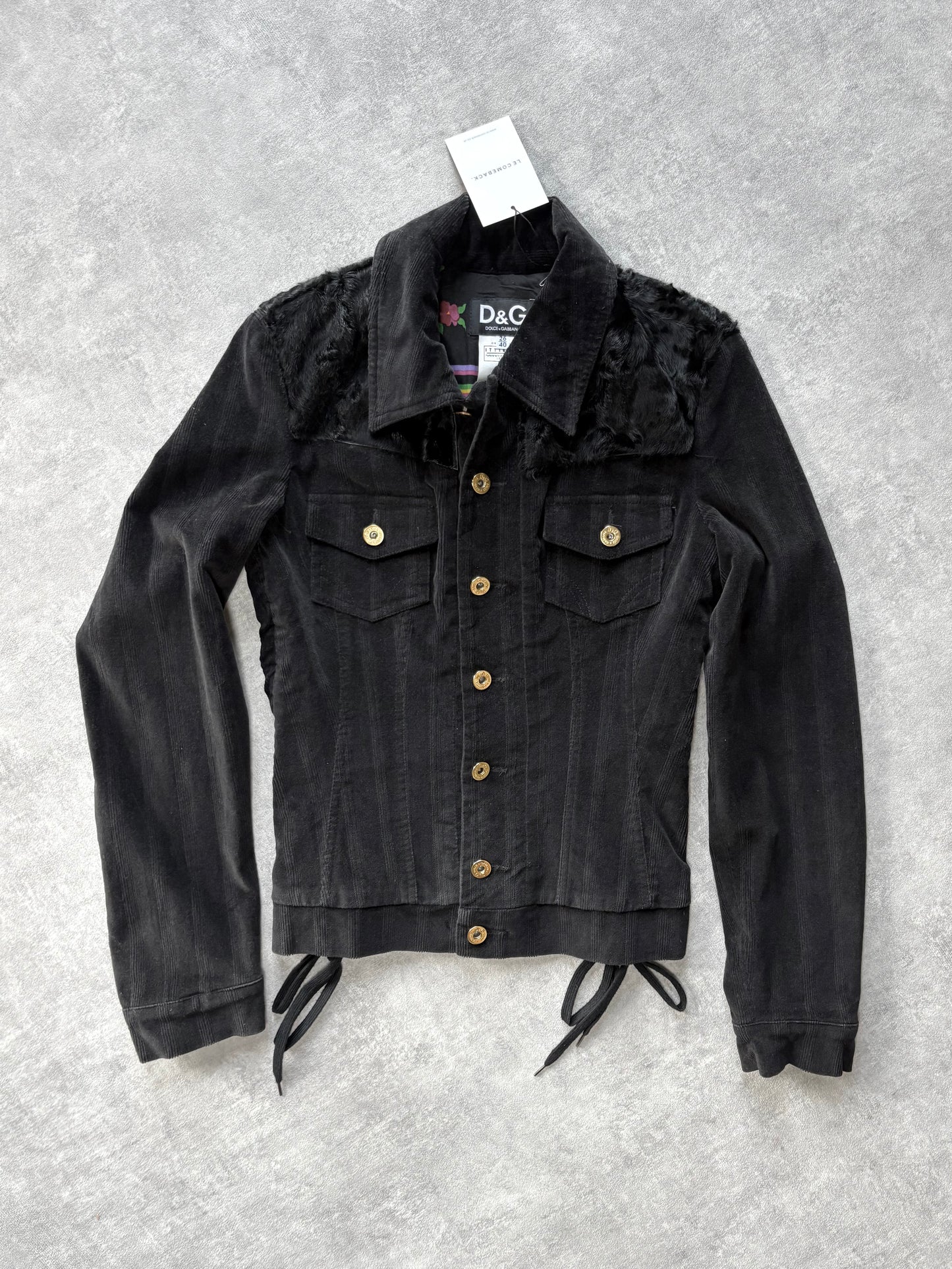 D&G Fur Corset Jacket