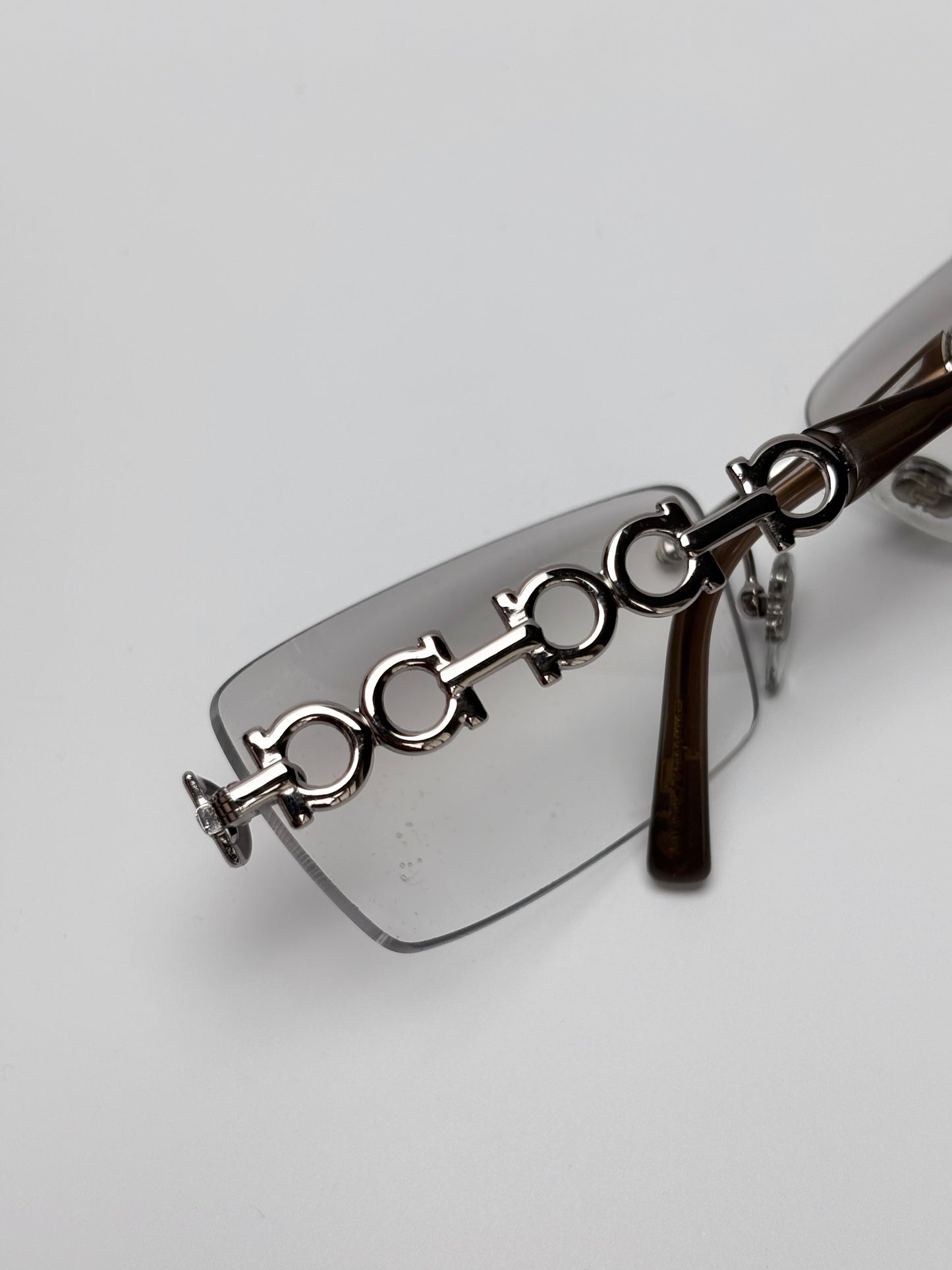 Ferragamo Rimless Sunglasses