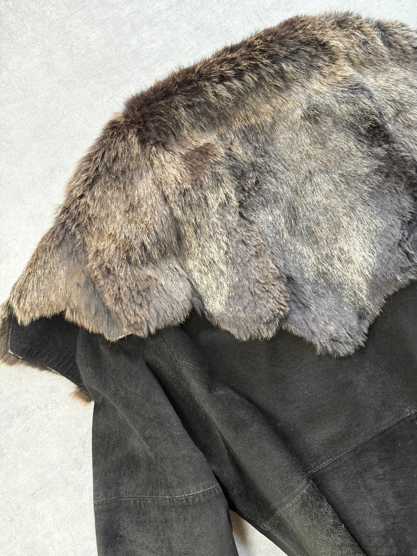 Vintage Suede and Fur Jacket