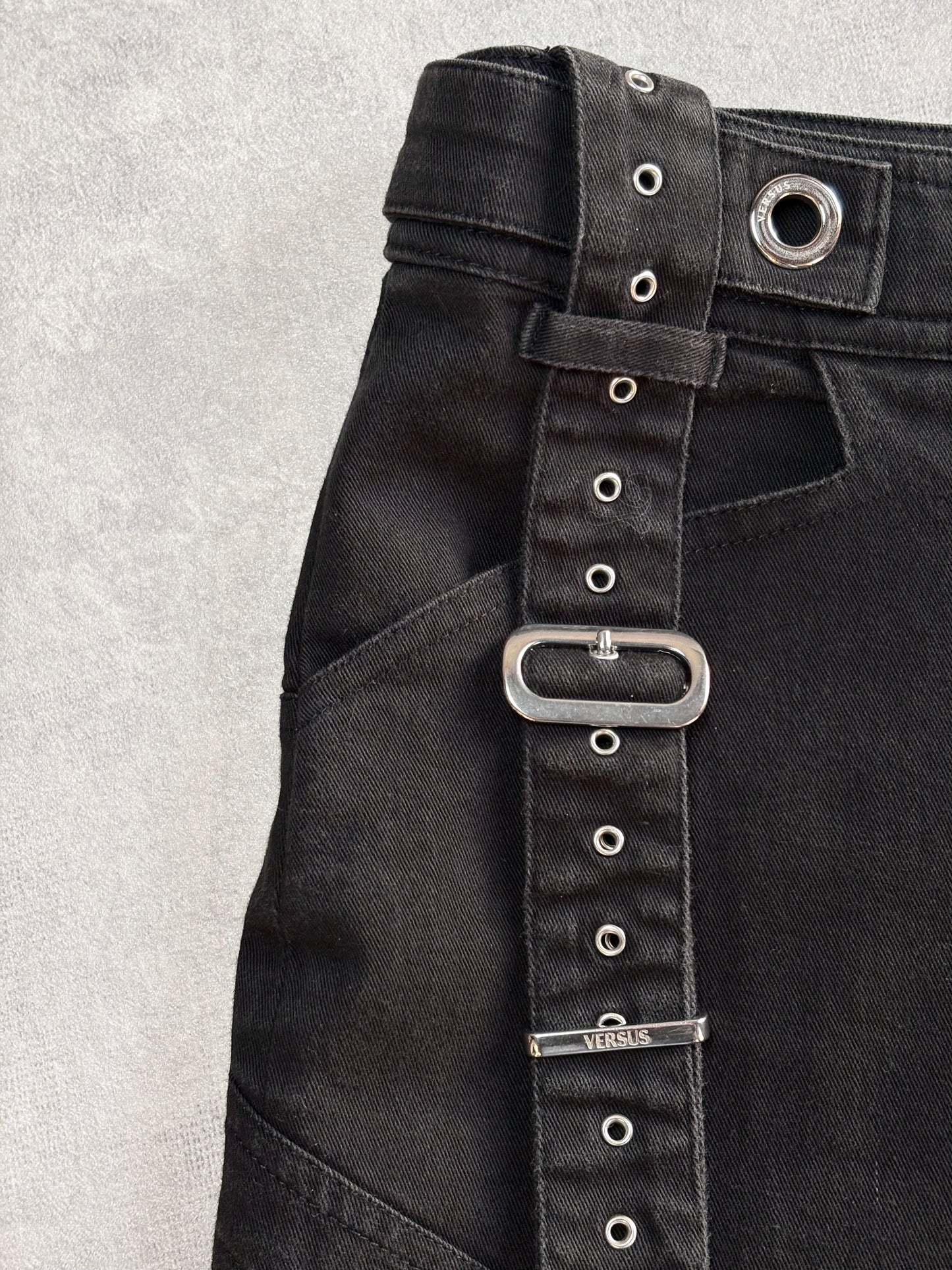 Versace Buckle Mini Skirt