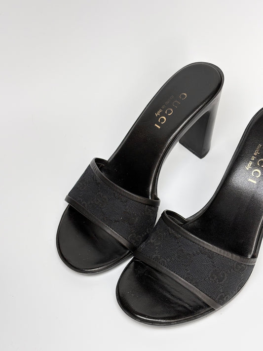 Gucci Monogram Canvas Mule