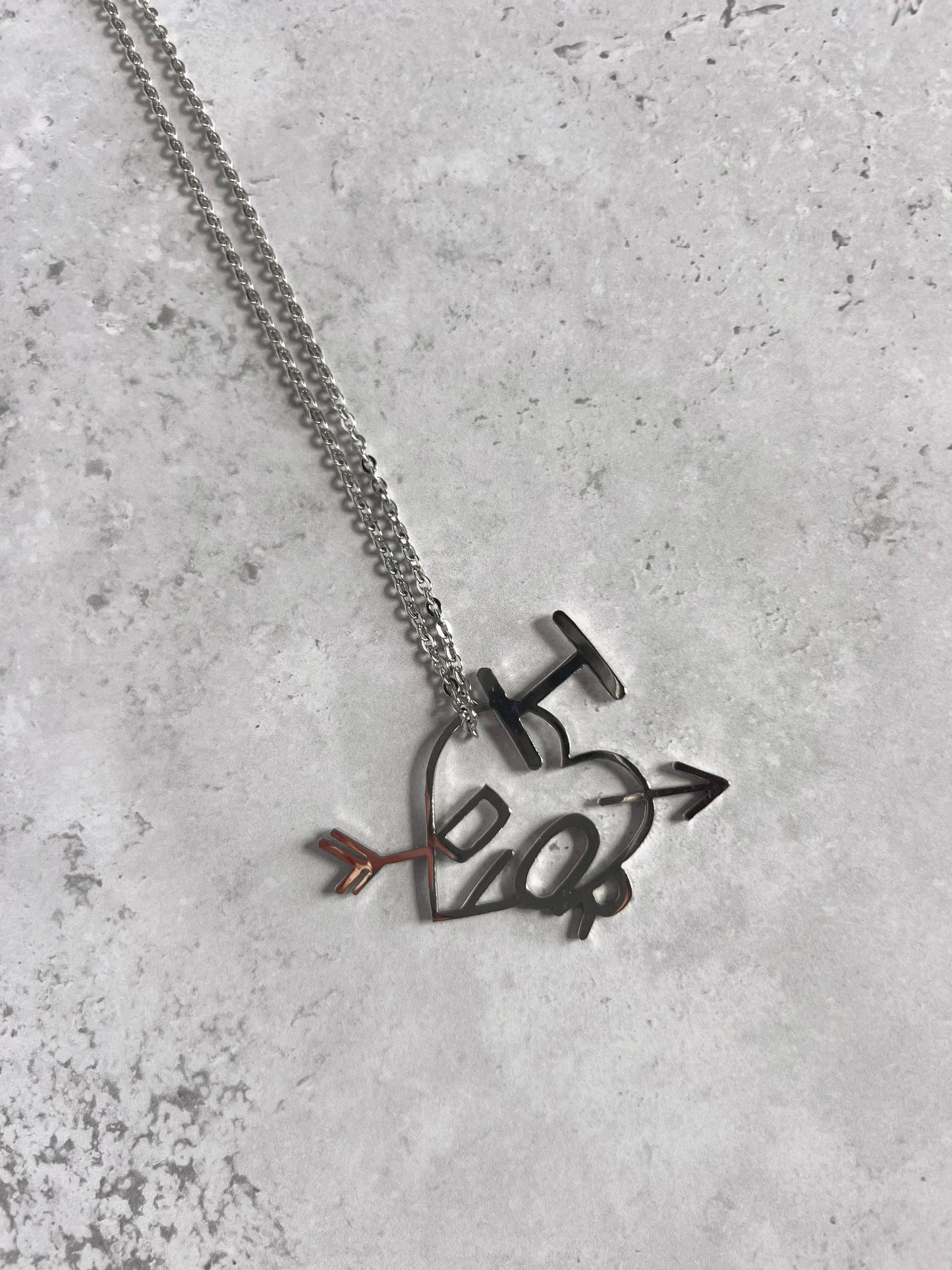 Dior Heart Arrow Necklace