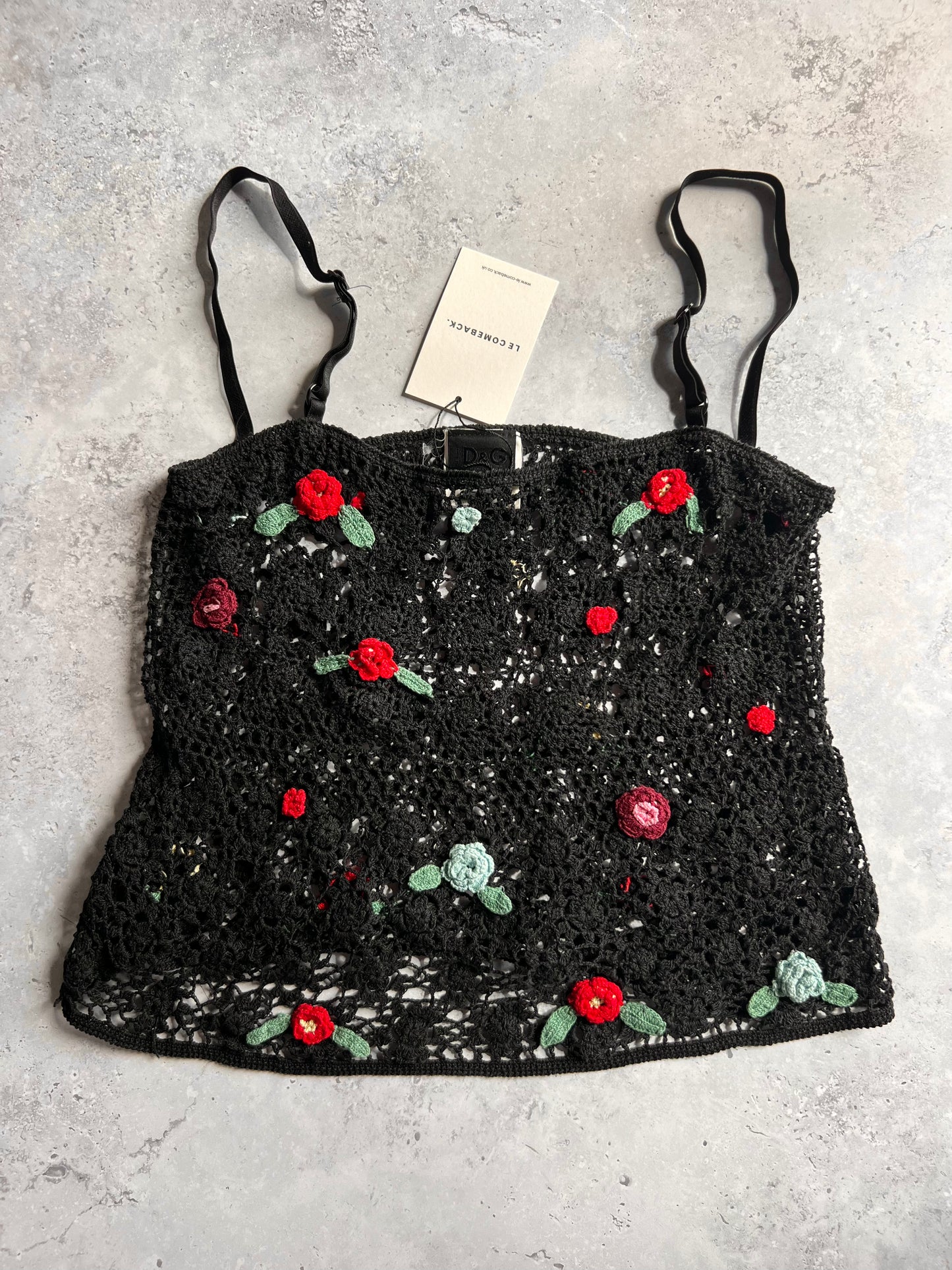 D&G Crochet Flower Top