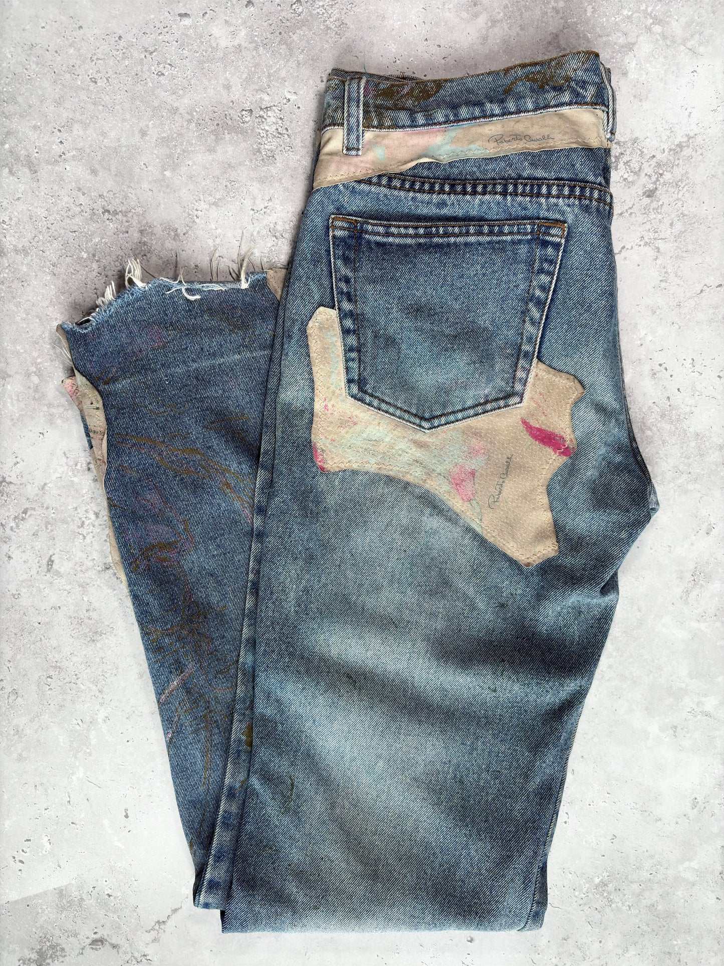 Cavalli Hand Painted Jeans