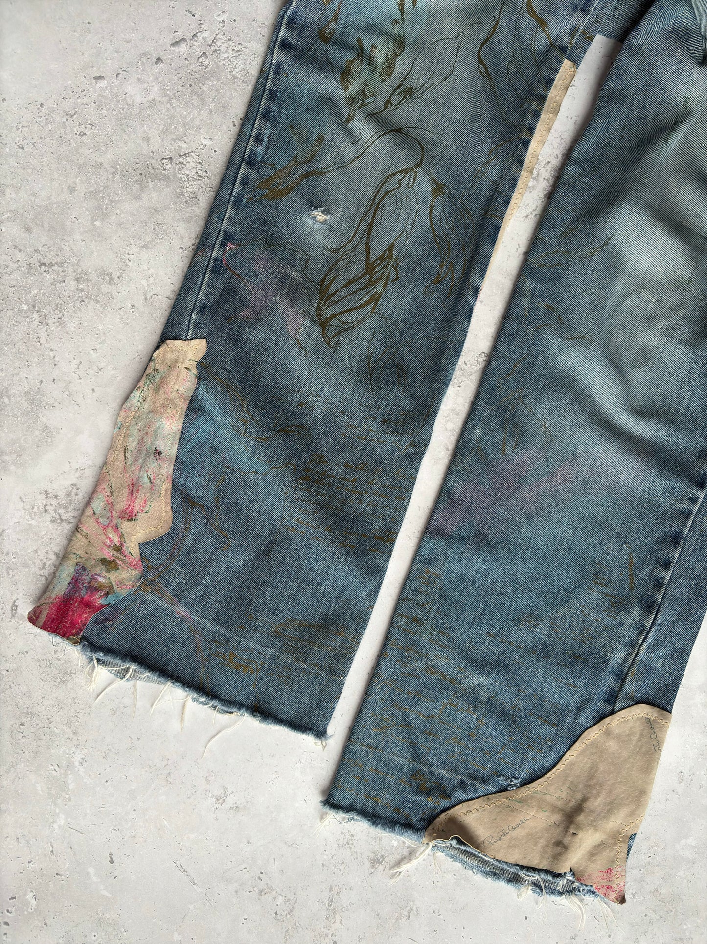 Cavalli Hand Painted Jeans