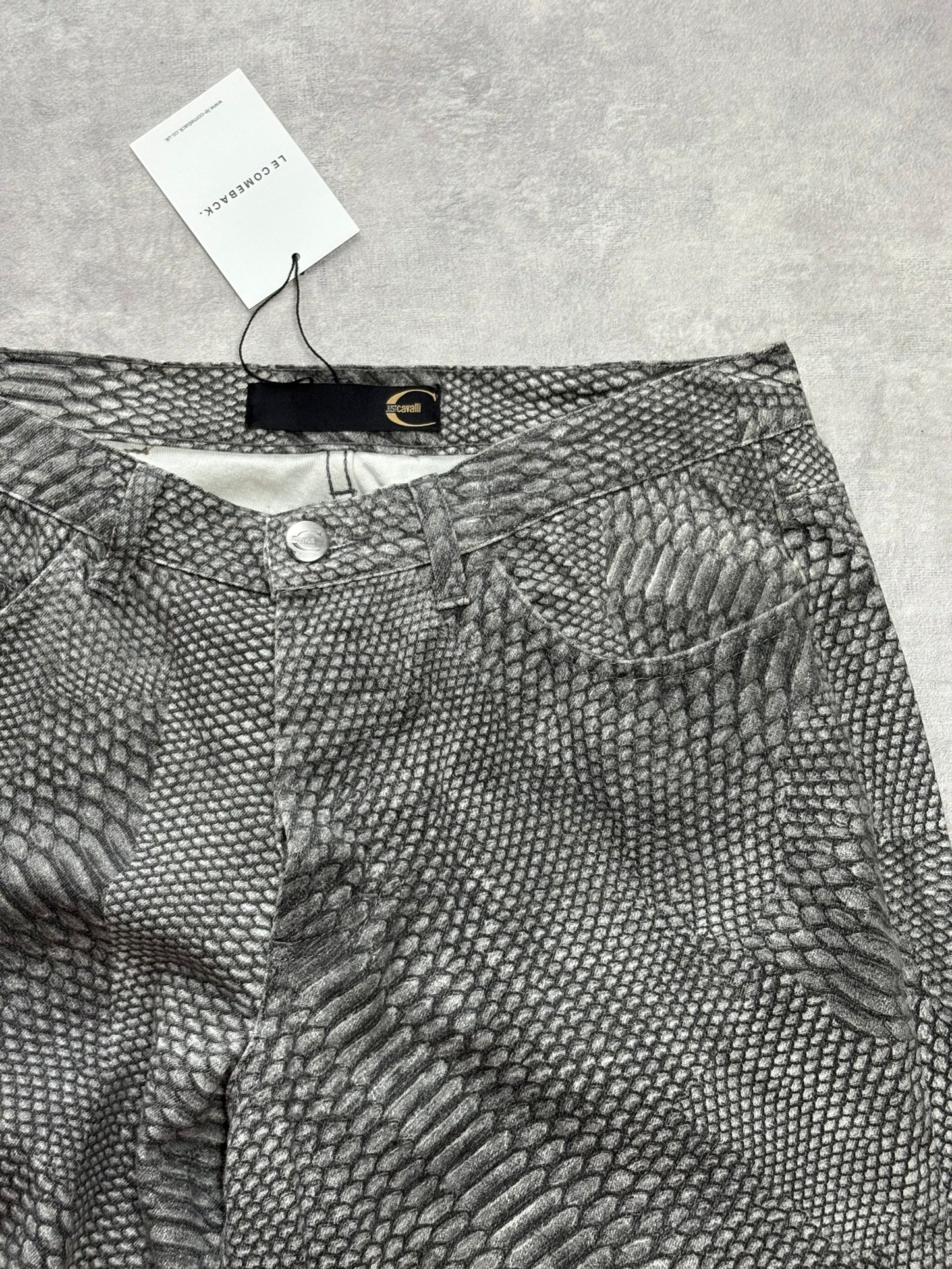 Cavalli Snake Effect Jeans