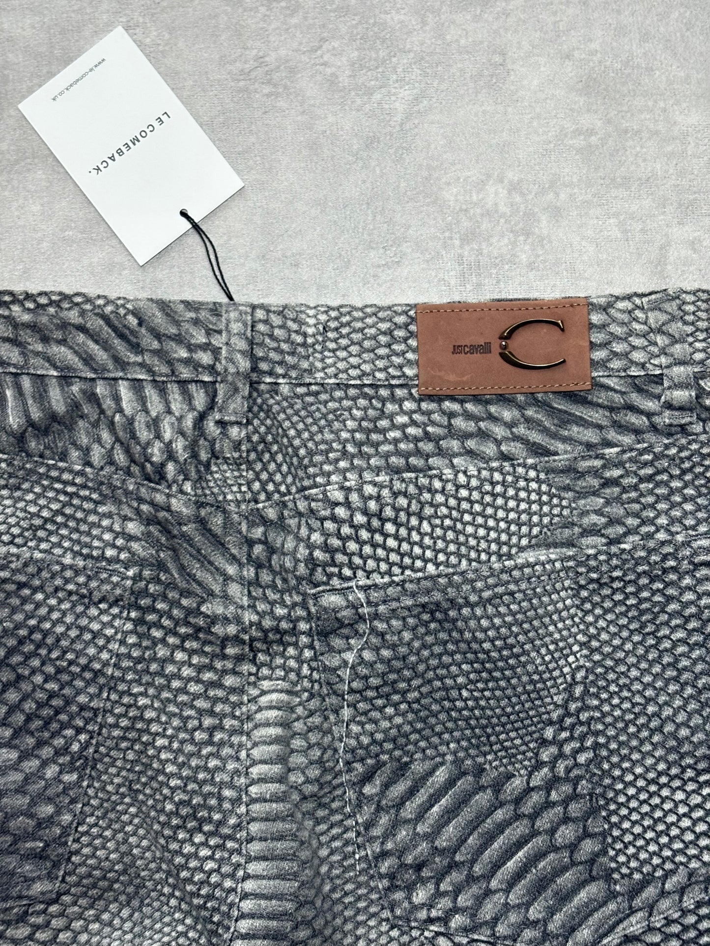 Cavalli Snake Effect Jeans