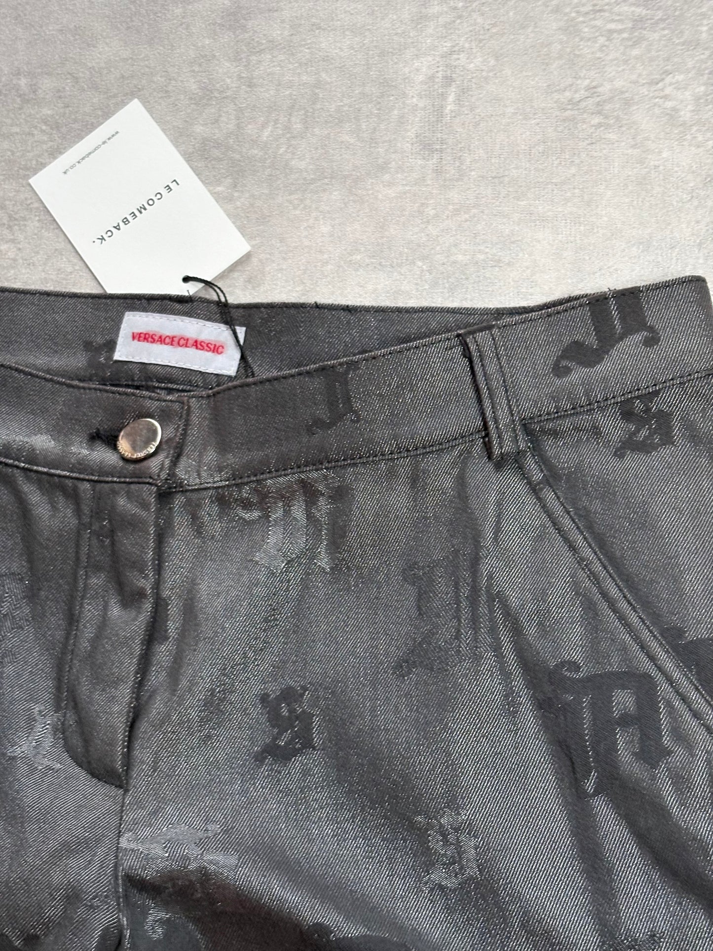 Versace Coated Logo Jeans