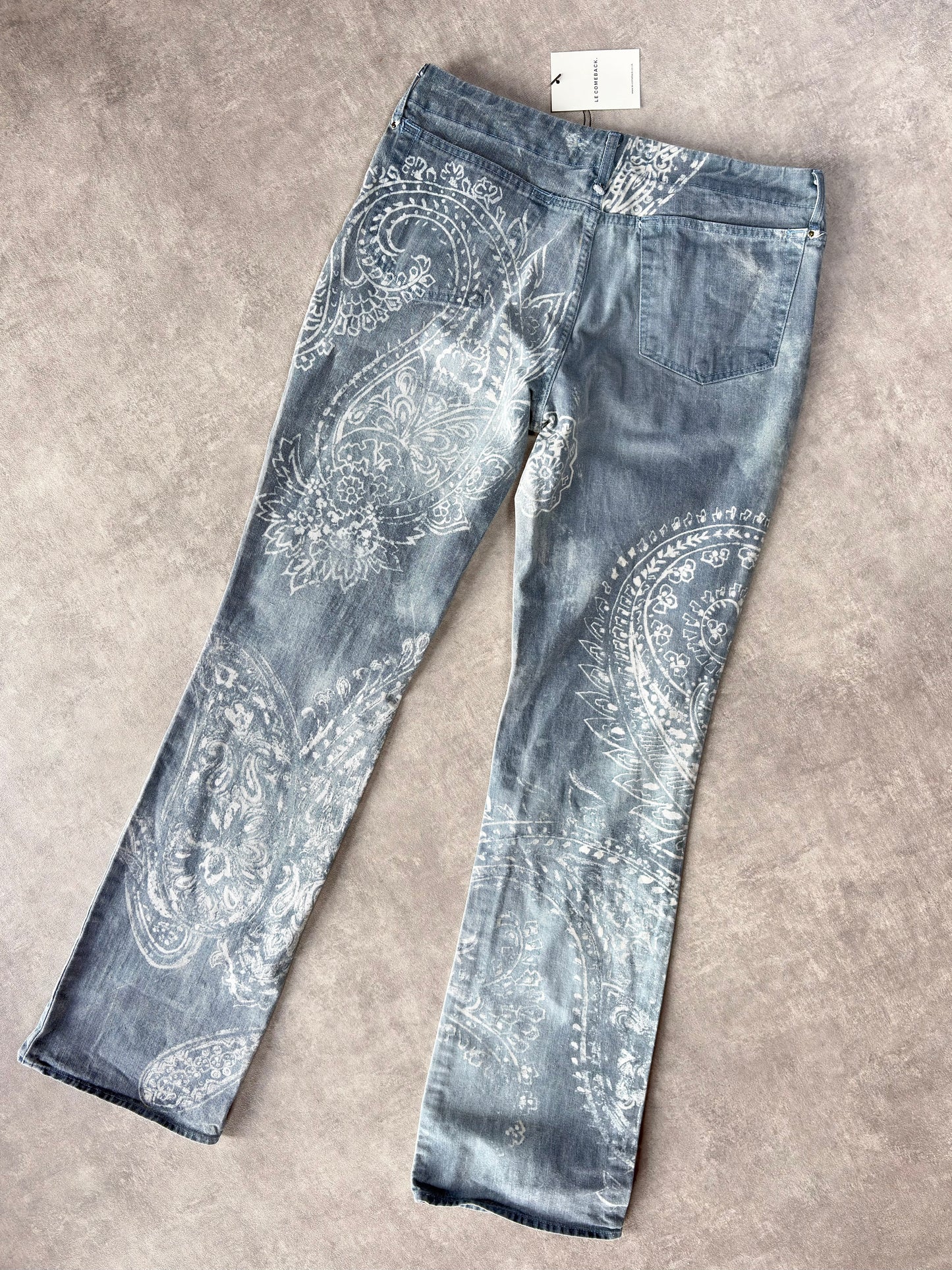 Cavalli Bandana Print Jeans