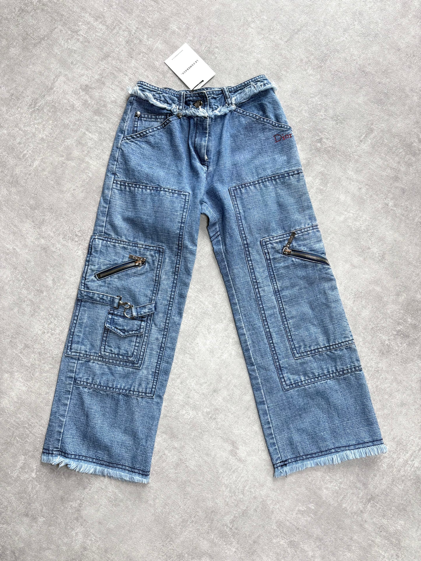 Dior Distressed Cargo Jeans