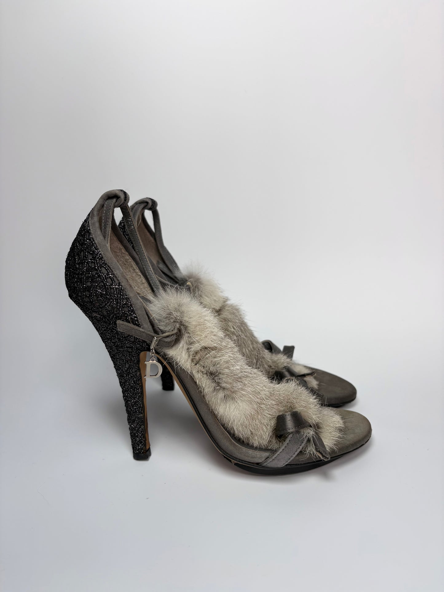 Dior Rabbit Fur Heels