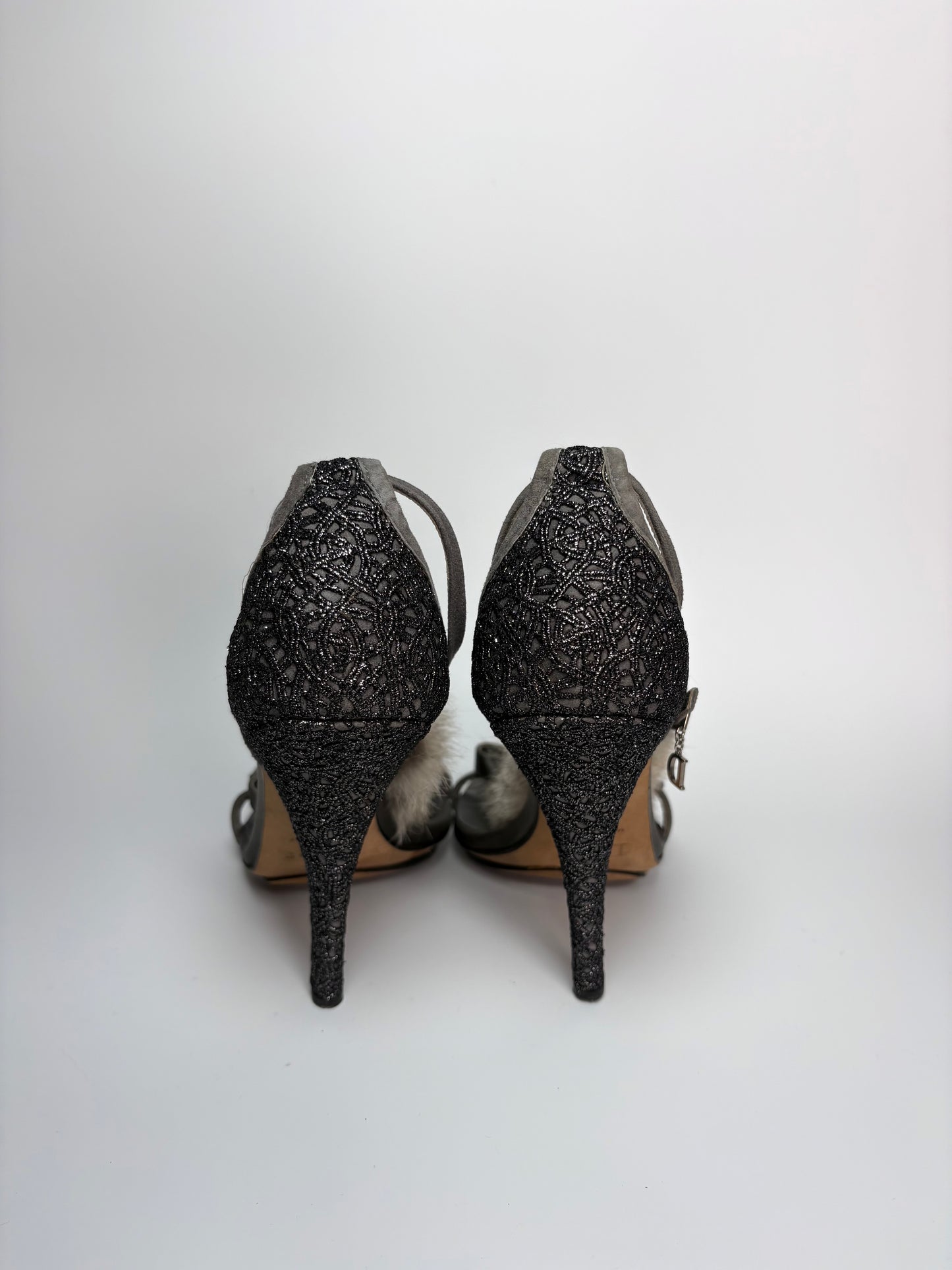 Dior Rabbit Fur Heels