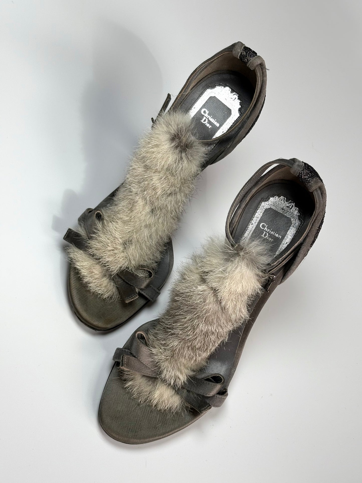 Dior Rabbit Fur Heels