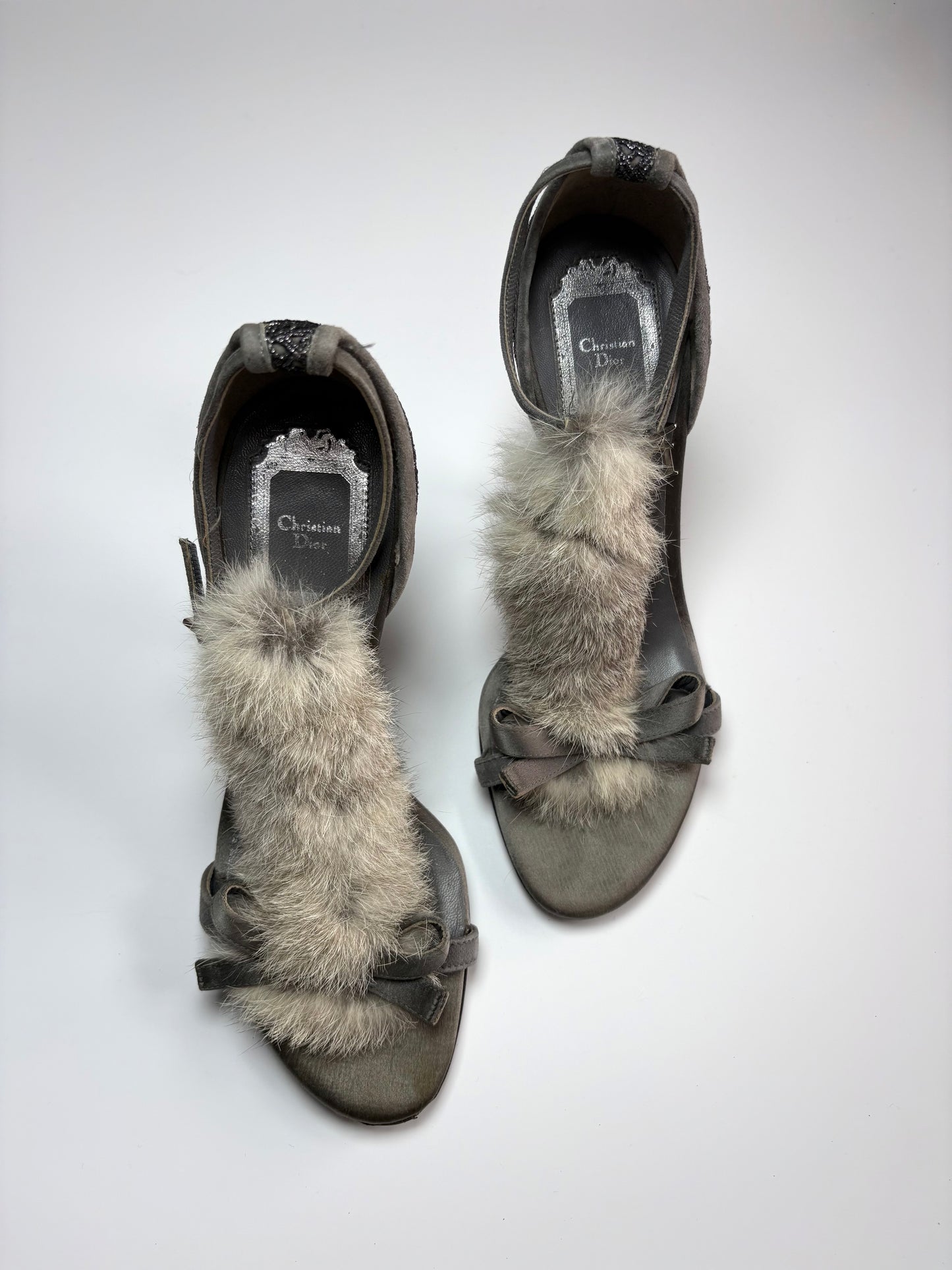 Dior Rabbit Fur Heels