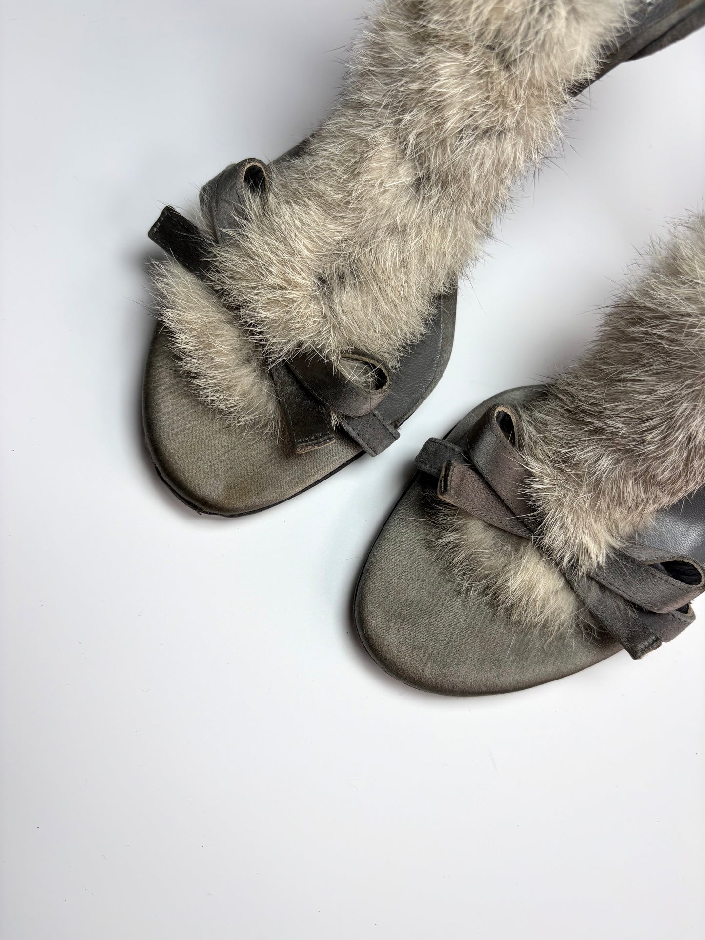 Dior Rabbit Fur Heels