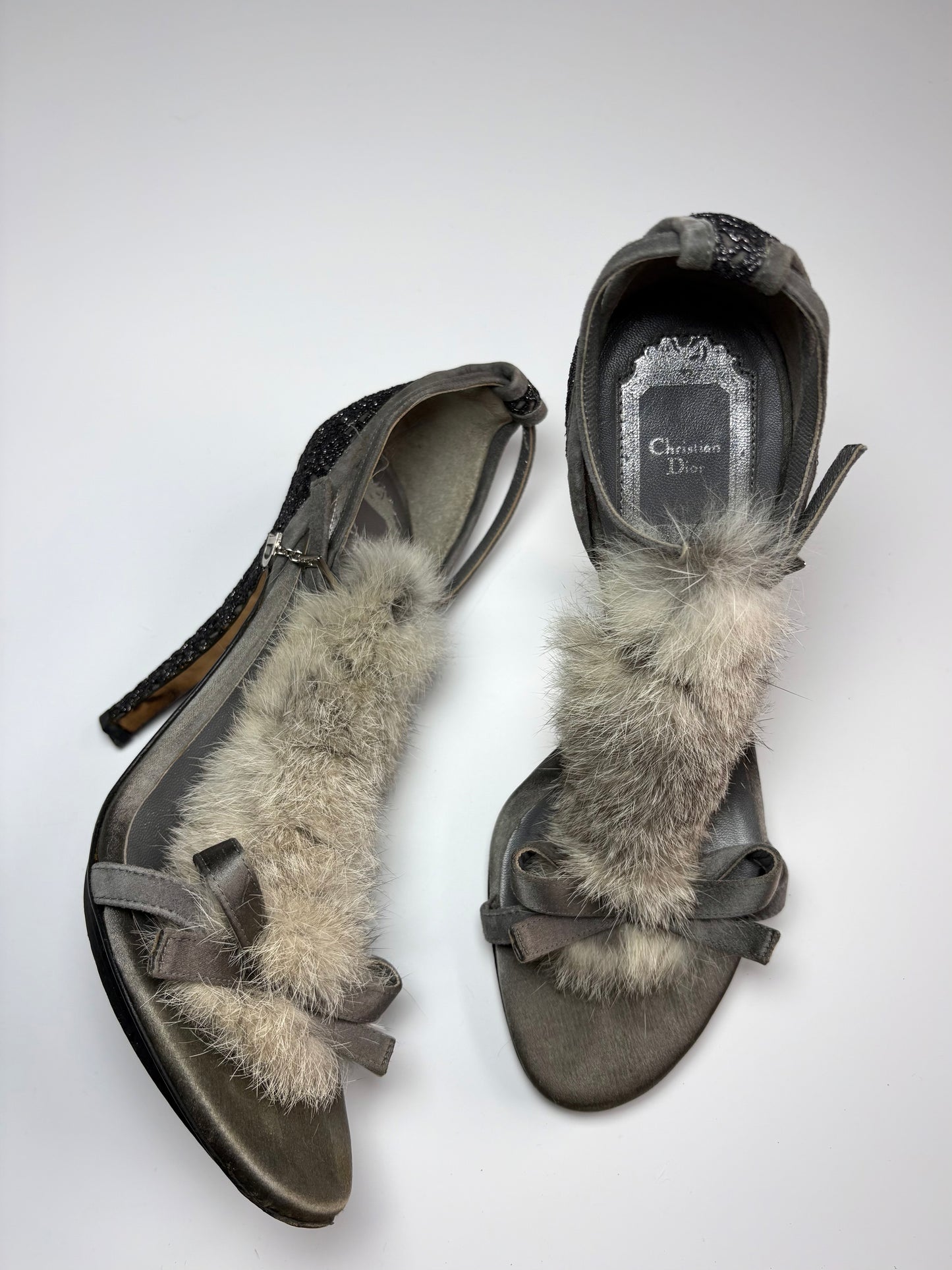 Dior Rabbit Fur Heels