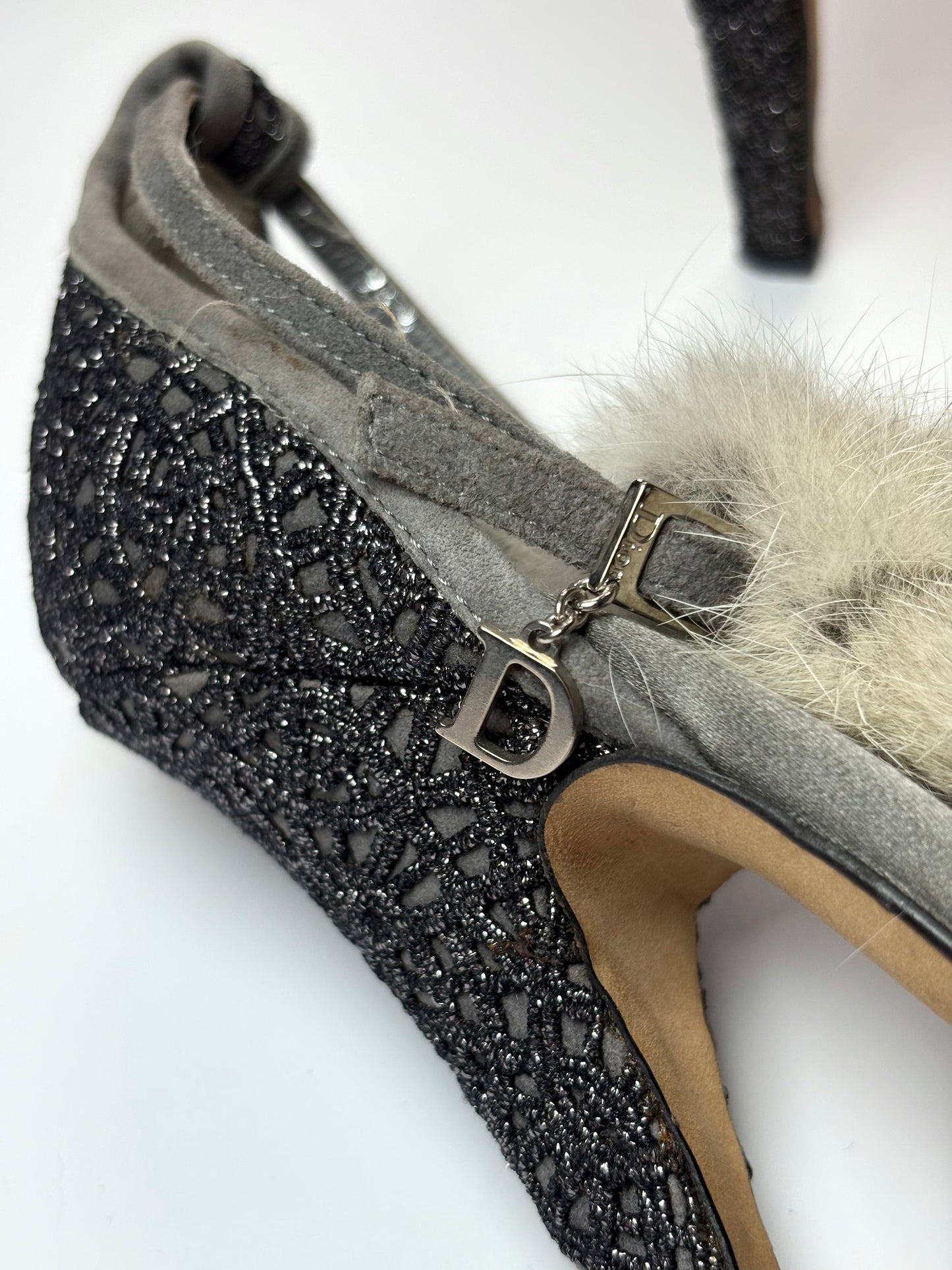 Dior Rabbit Fur Heels