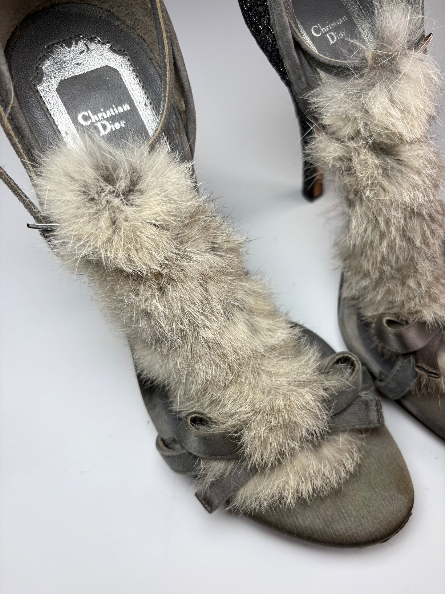 Dior Rabbit Fur Heels