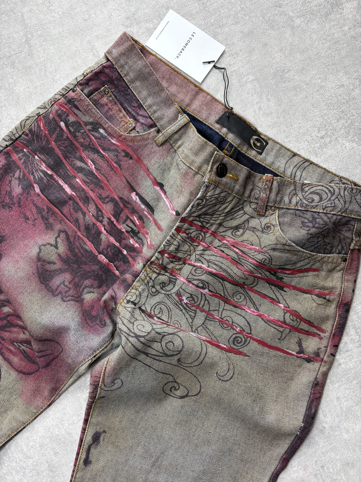 Cavalli Floral Slash Jeans