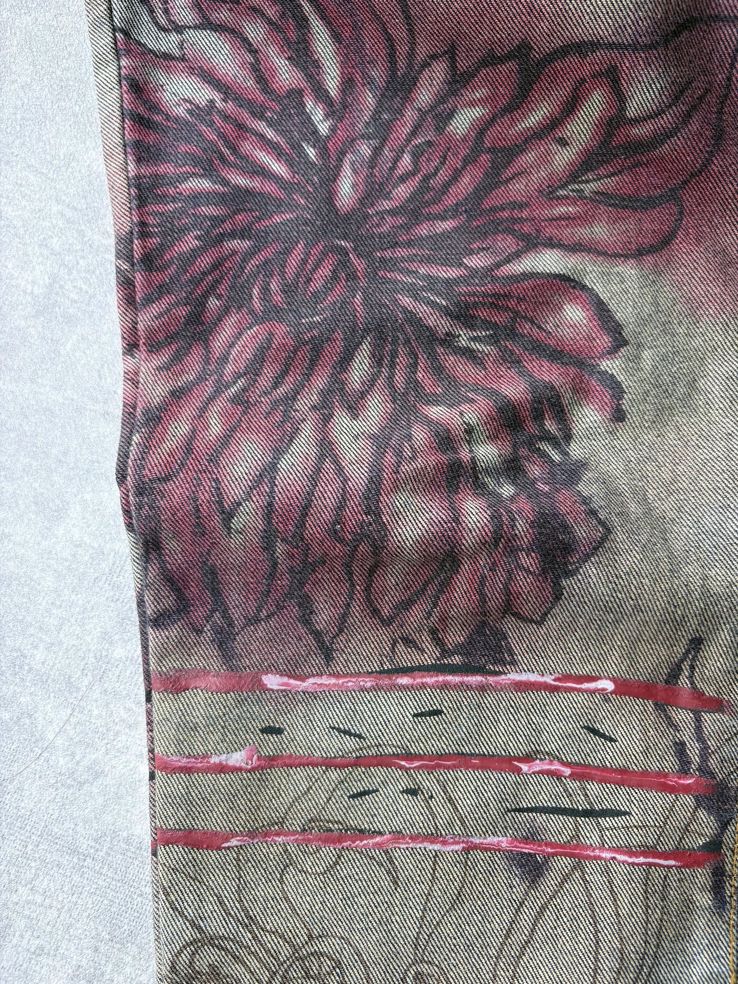 Cavalli Floral Slash Jeans