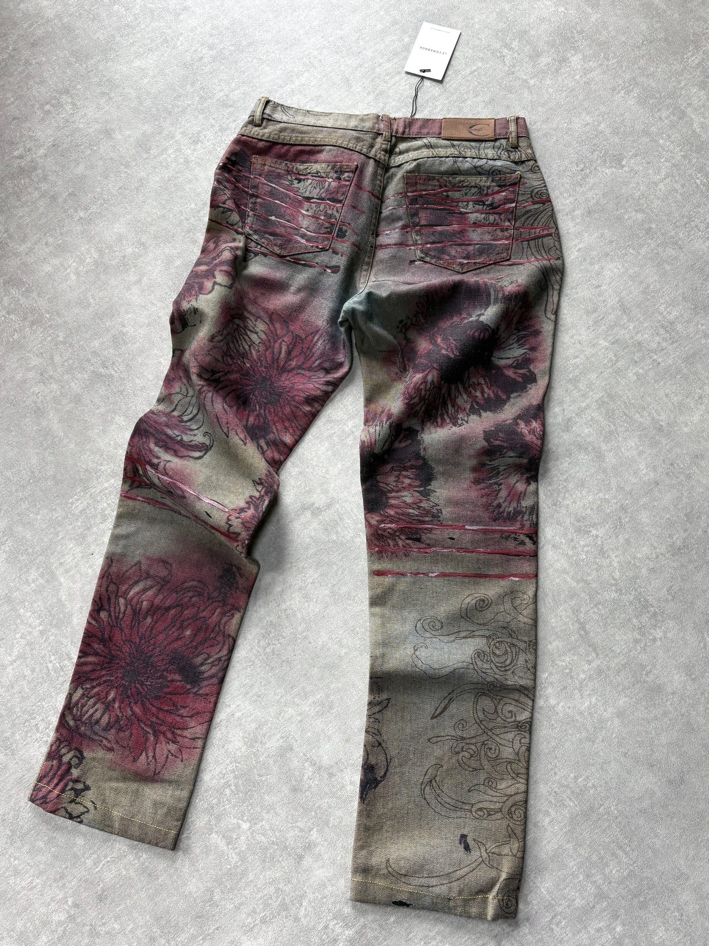 Cavalli Floral Slash Jeans