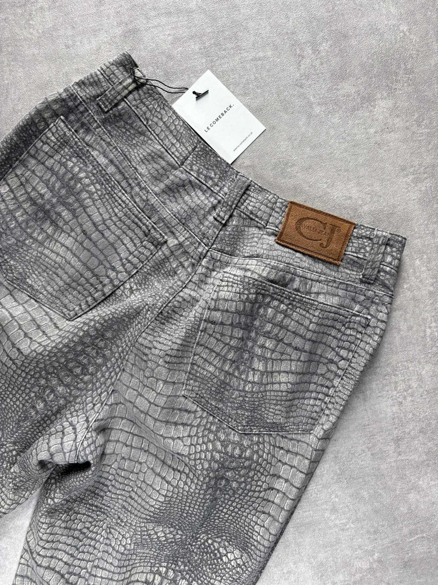 Cavalli Snake Print Jeans