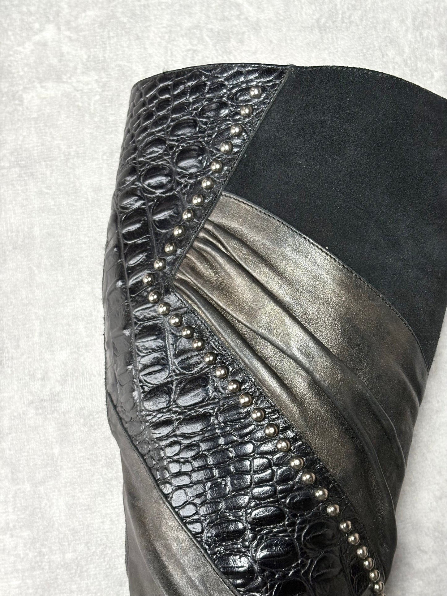 El Dantes Studded Knee Boots