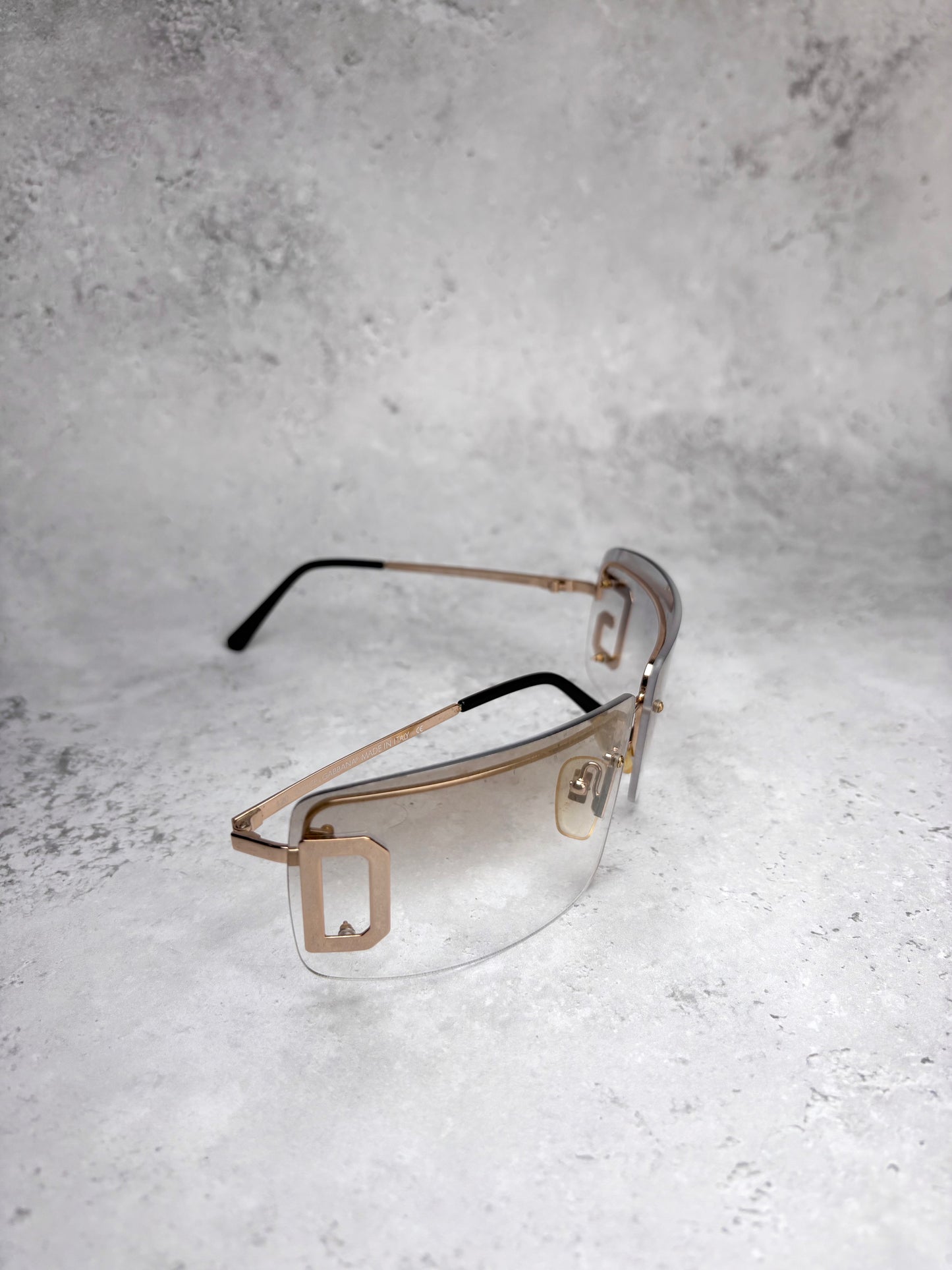 D&G Rimless Gold Sunglasses