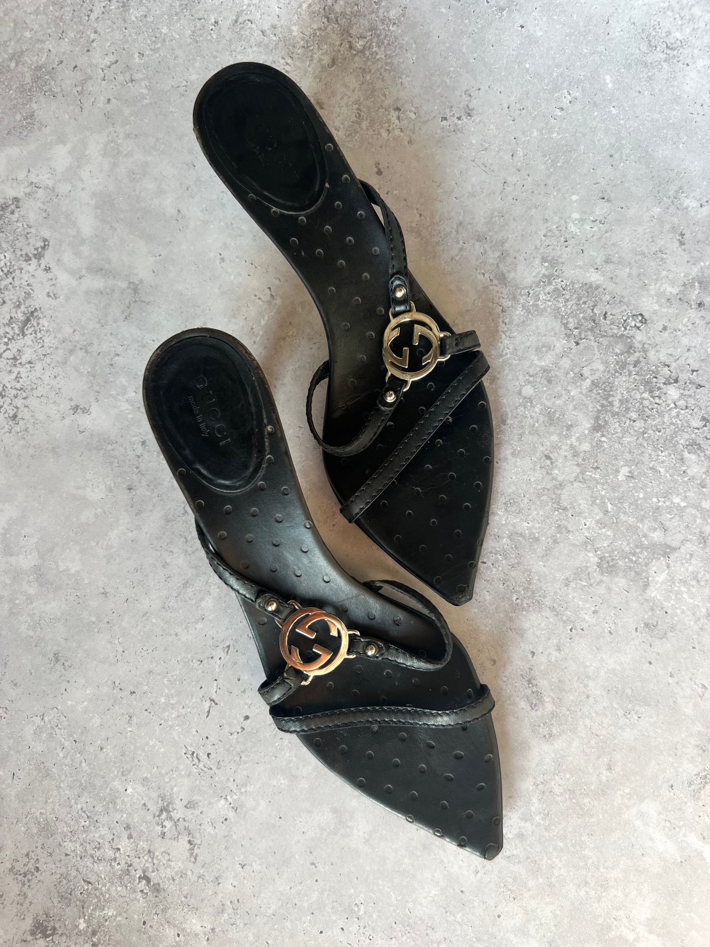 Gucci Tom Ford Logo Mules