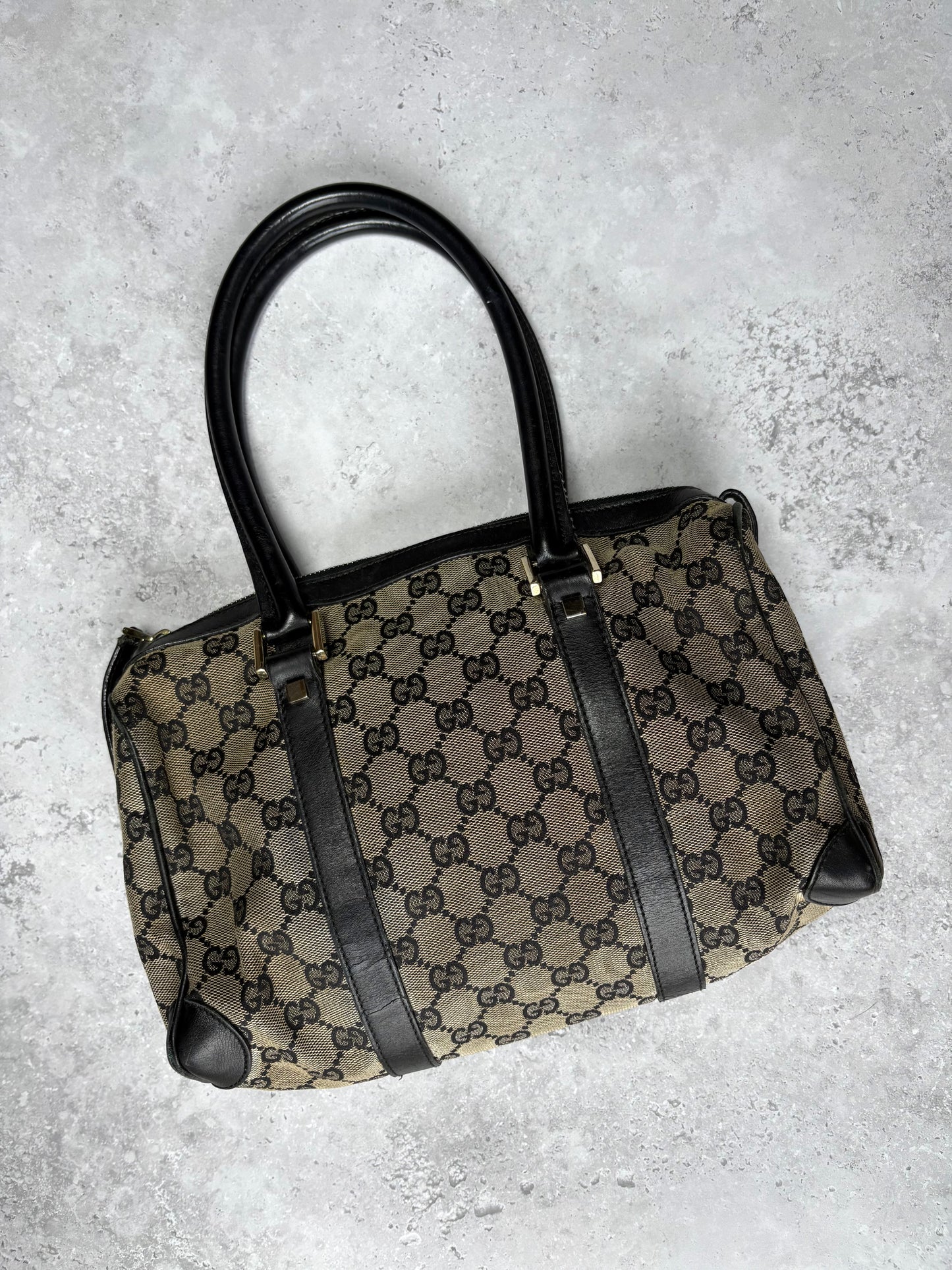 Gucci Monogram Boston Bag