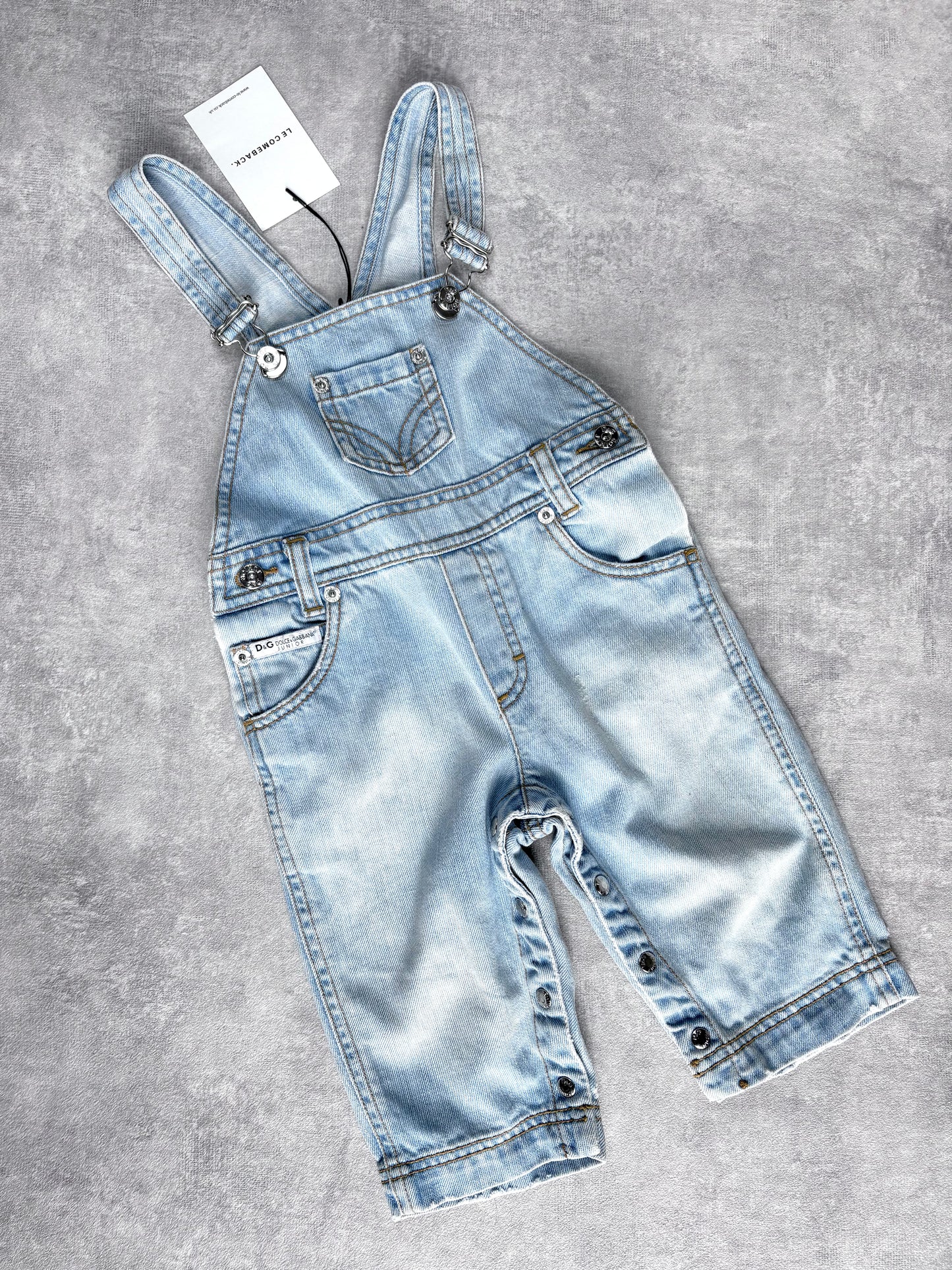 D&G Light Wash Dungarees