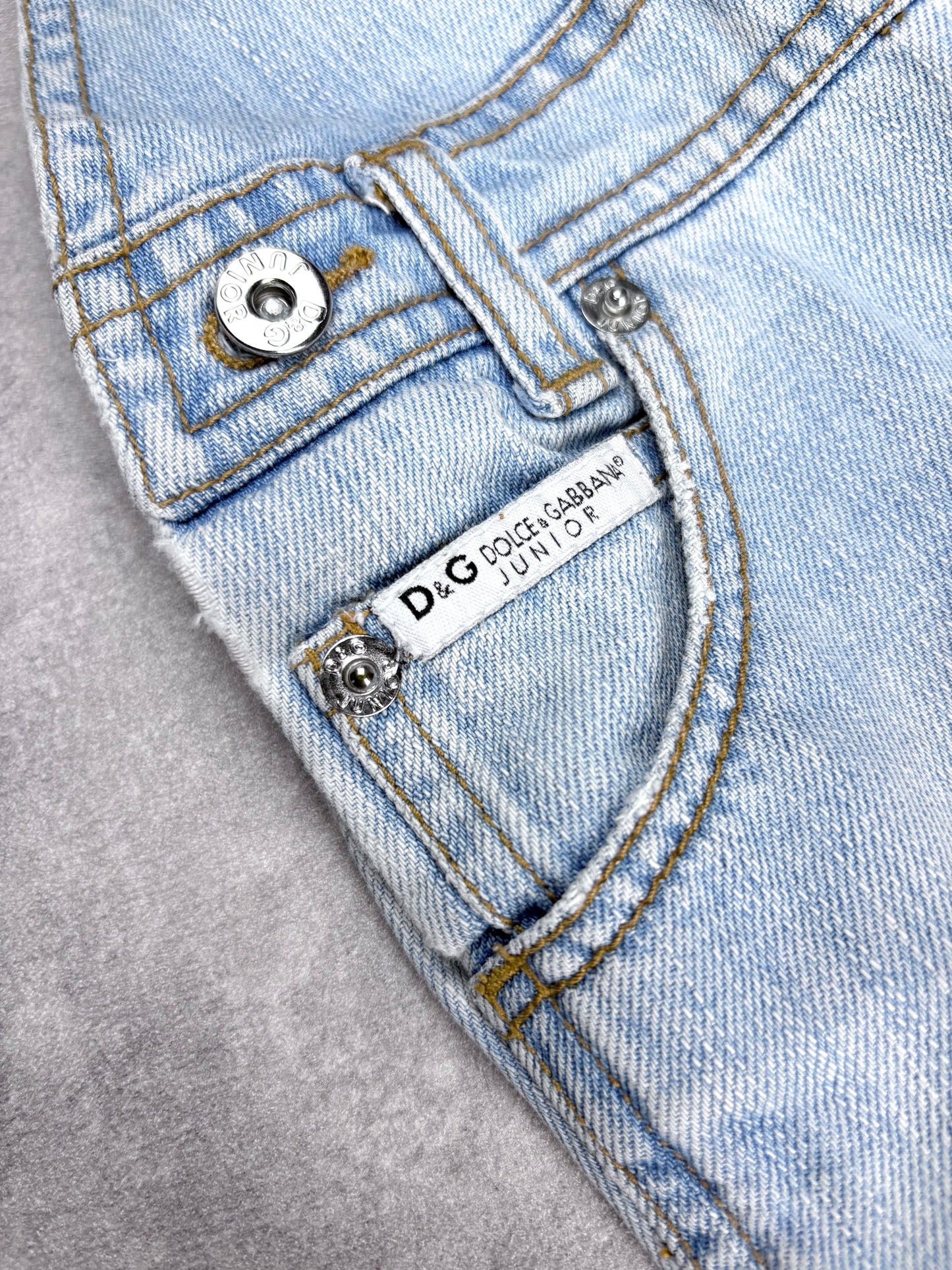 D&G Light Wash Dungarees