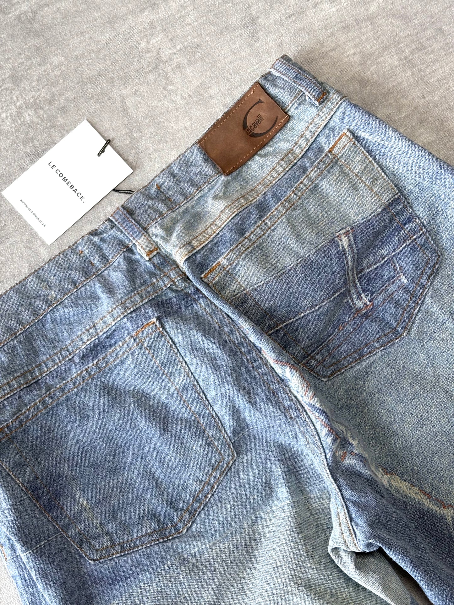 Cavalli Denim Printed Jeans