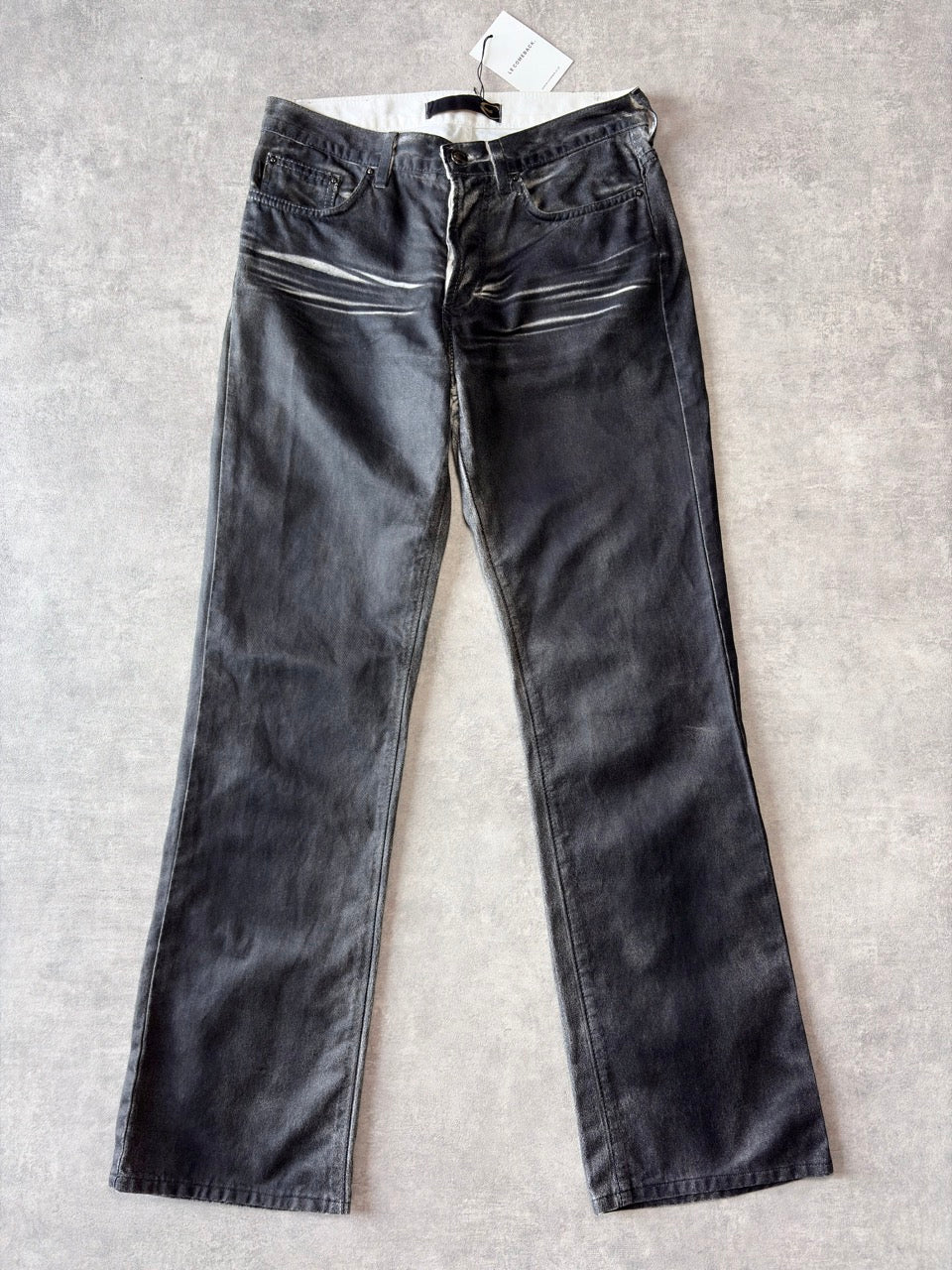 Cavalli Coated Distressed Jeans