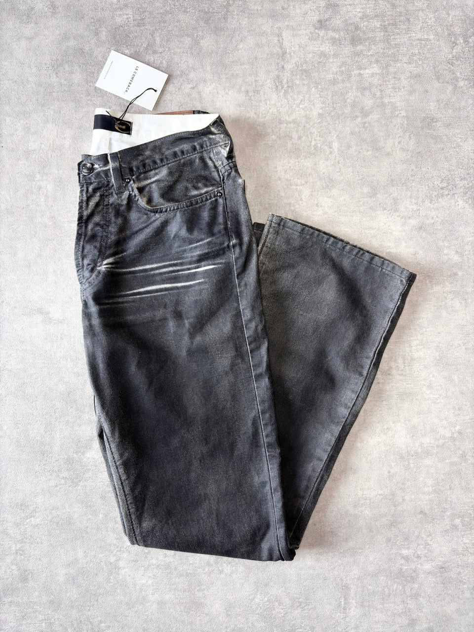Cavalli Coated Distressed Jeans