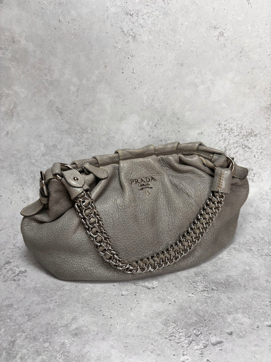 Prada Grey Chain Bag