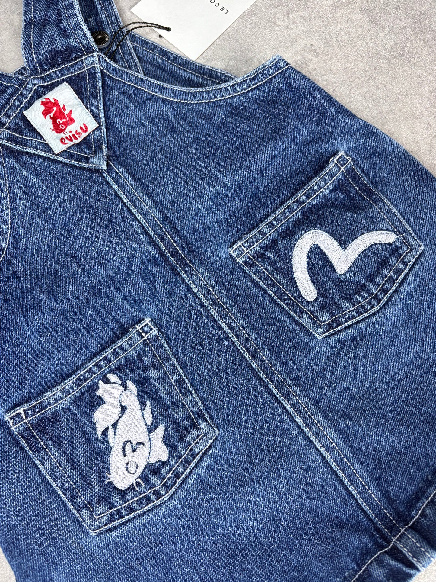 Evisu Kizzu Pinafore Dress