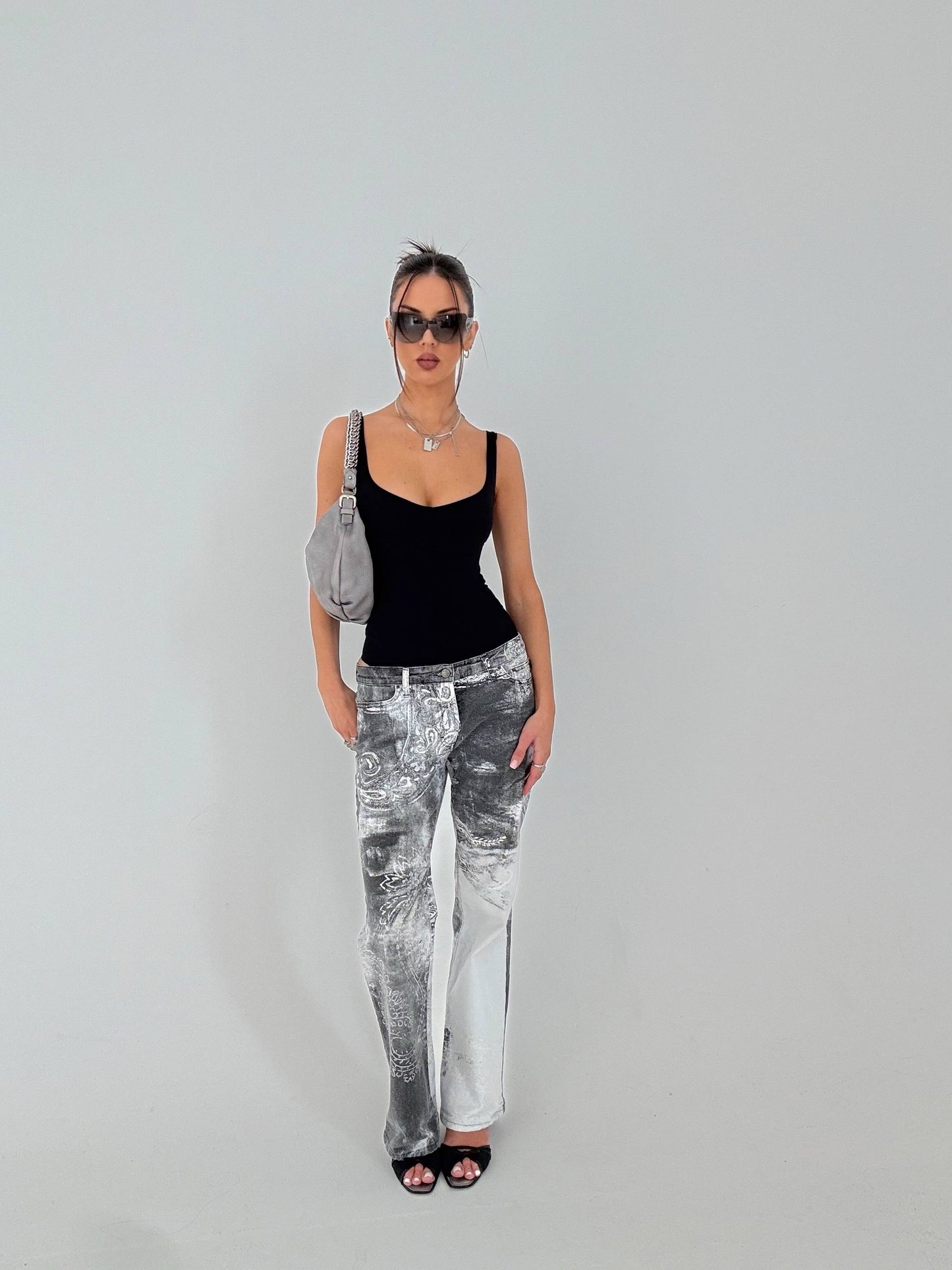 Cavalli Paisley Tie Dye Jeans