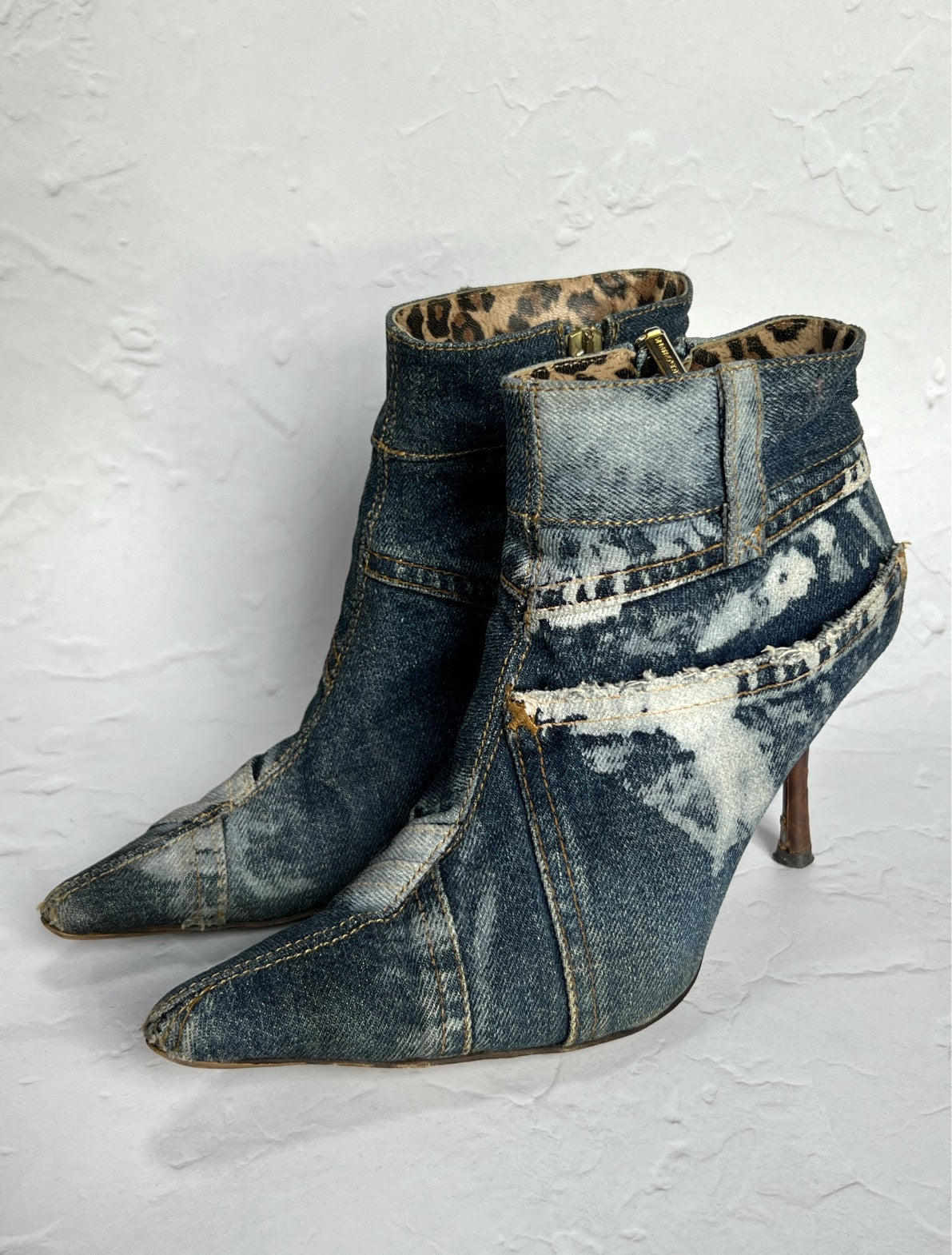 D&G Denim Point Boots