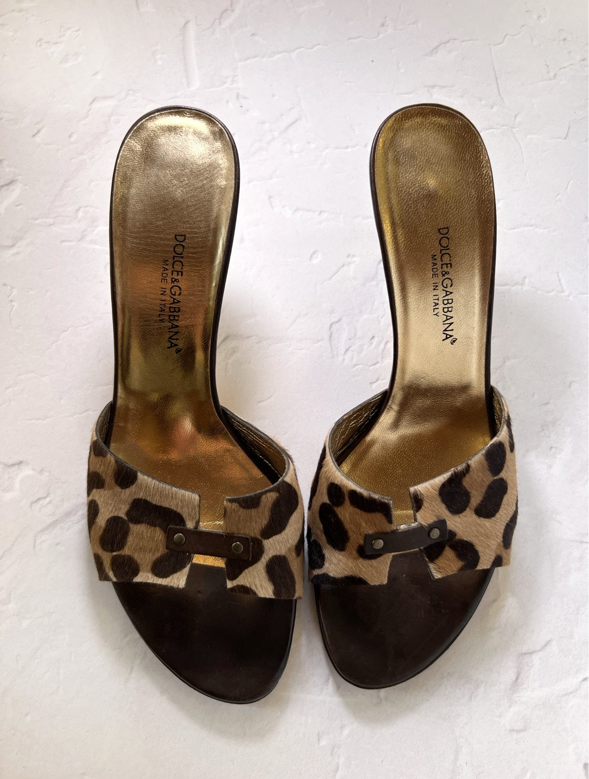 D&G Leopard Print Mules