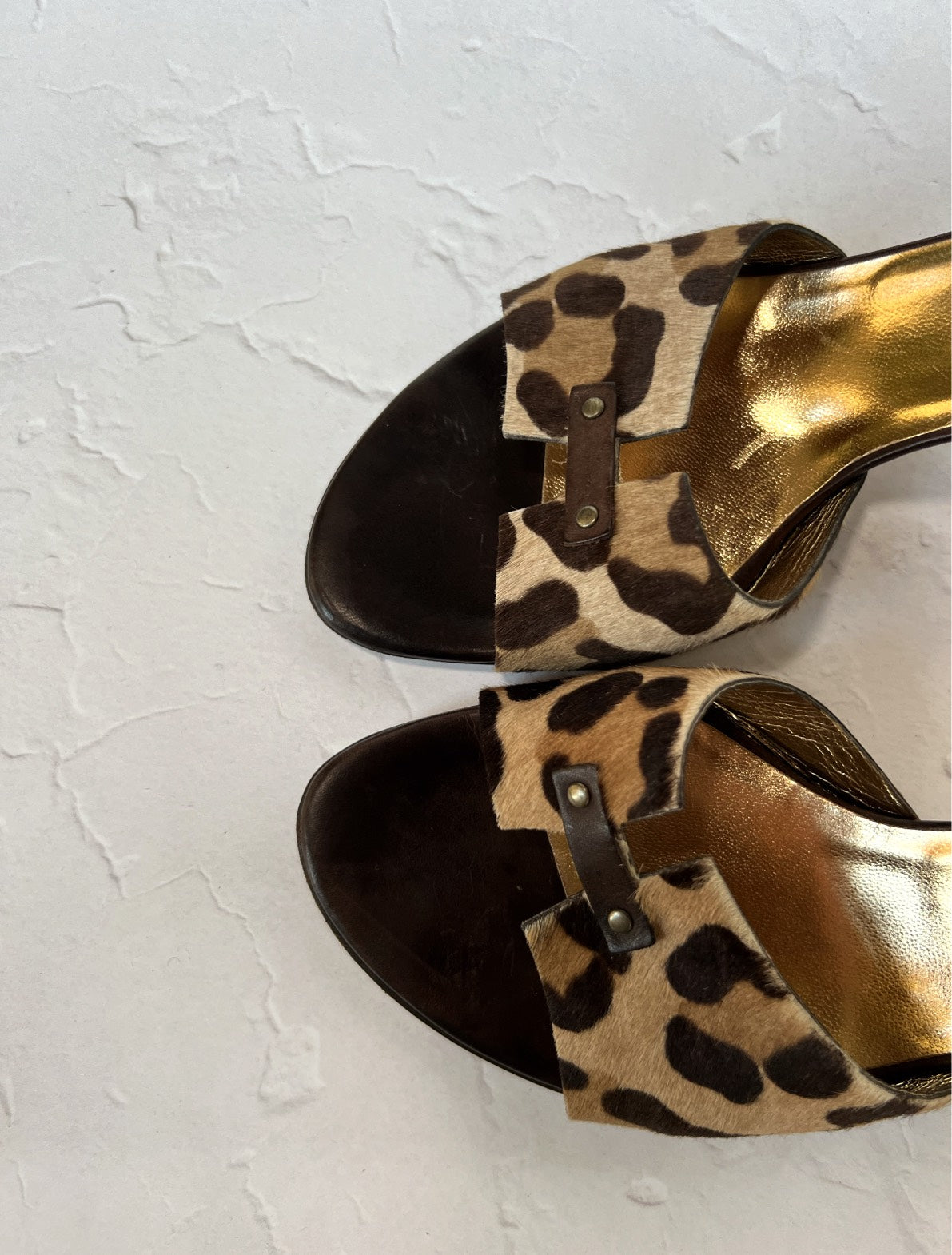 D&G Leopard Print Mules