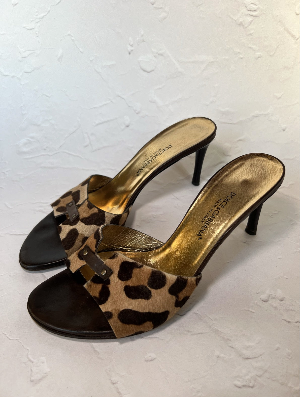 D&G Leopard Print Mules