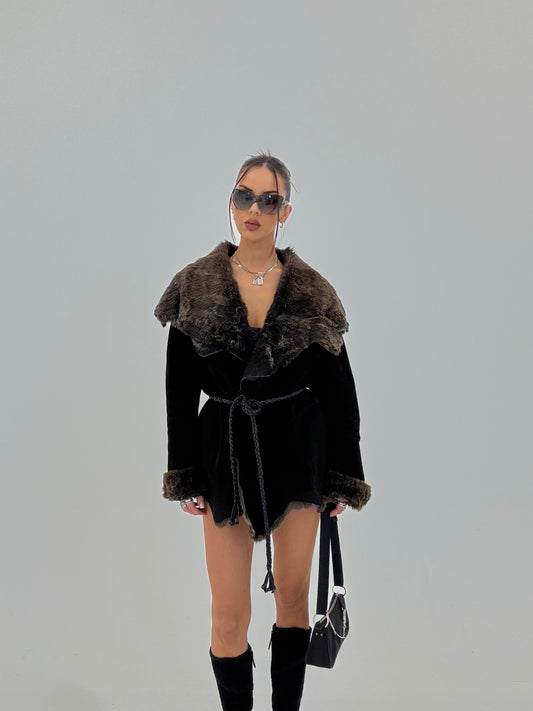 Vintage Suede and Fur Jacket