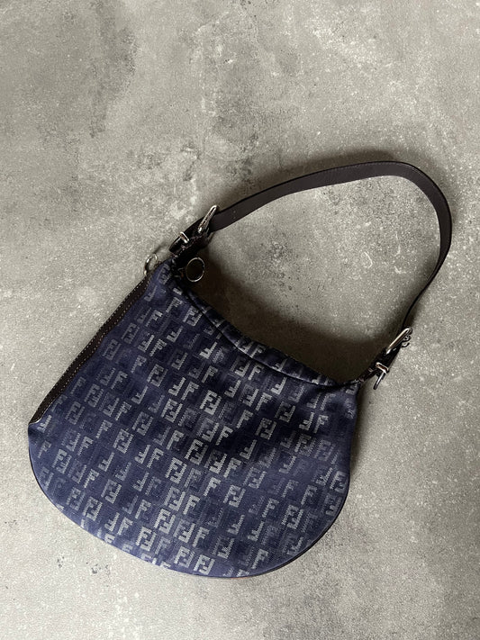 Fendi Zucca Print Denim Bag